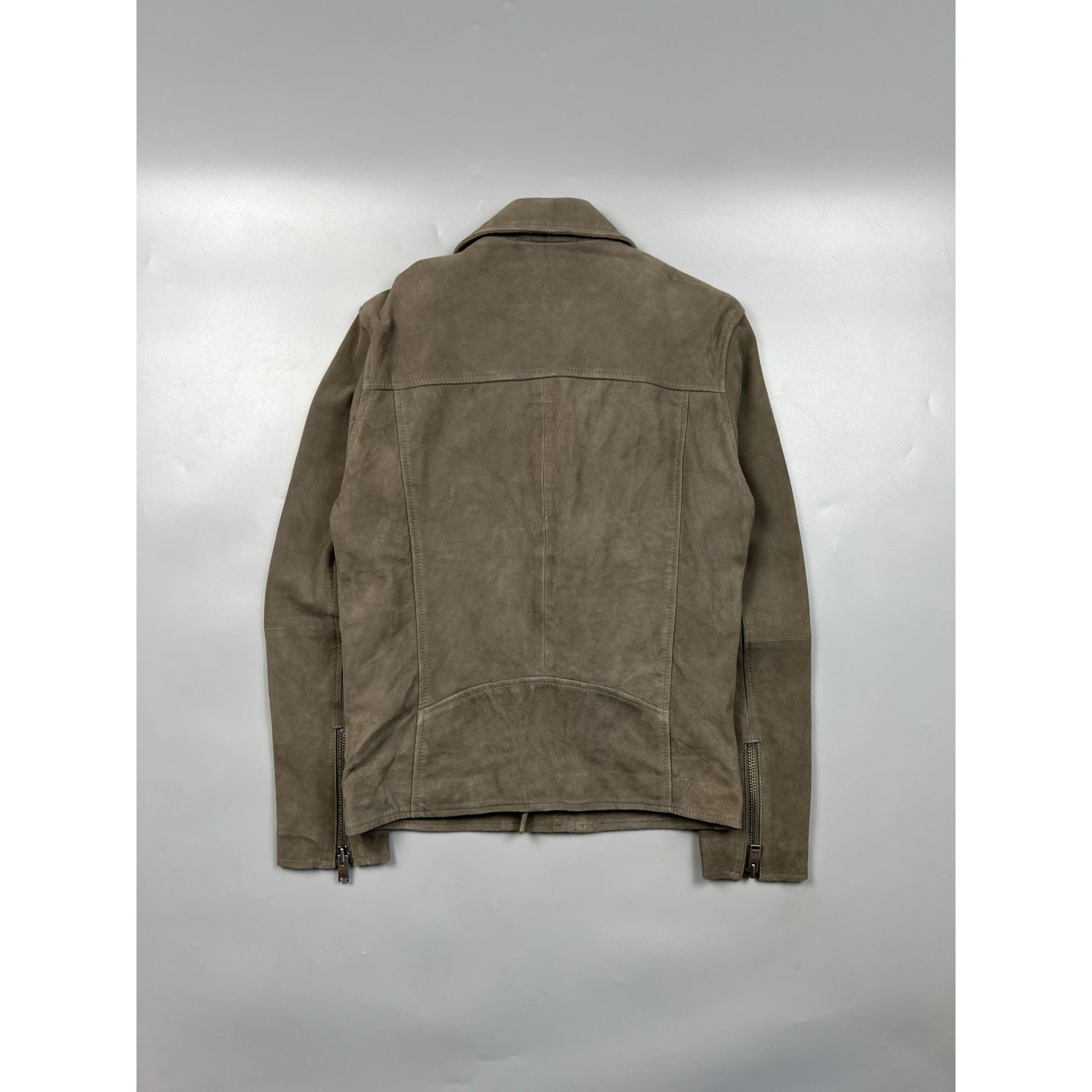 Selected Homme NWT Selected Homme Suede Leather Biker Jacket (Y0744) Size US S / EU 44-46 / 1 - 13 Thumbnail