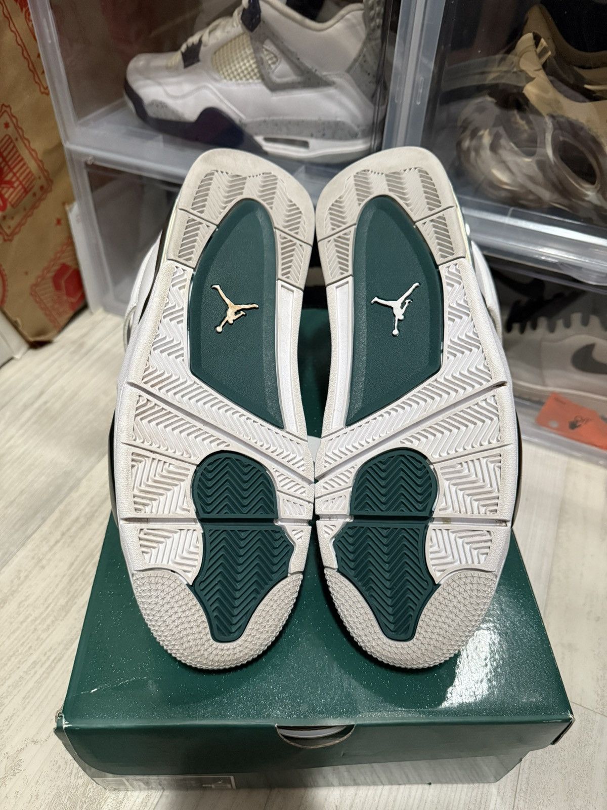 Jordan Brand Air Jordan 4 Retro Oxidized Green Size US 12 / EU 45 - 7 Thumbnail
