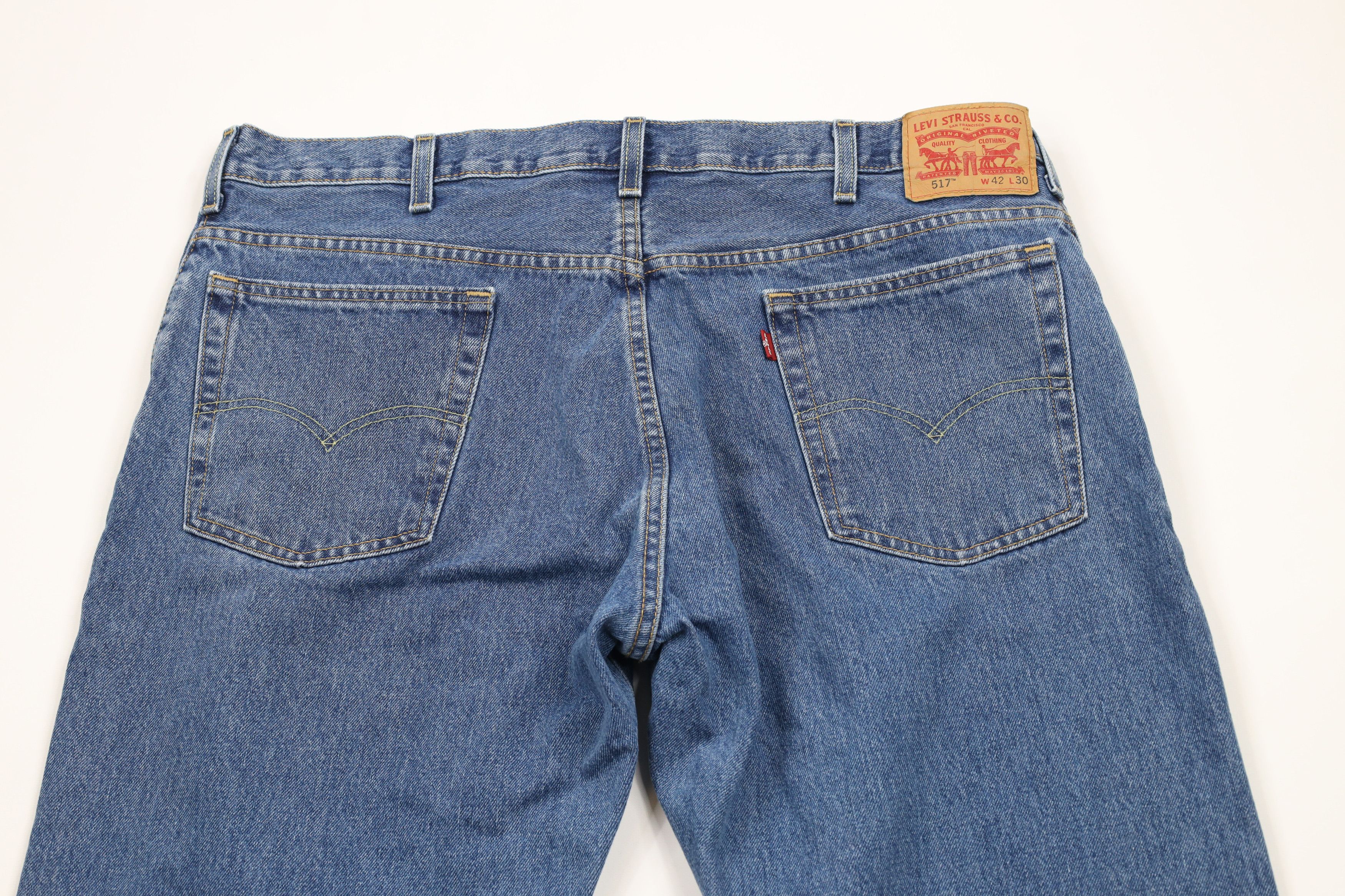 Levi's × Vintage Vintage Y2K Levis 517 Wide Leg Bootcut Western Denim Jeans Size US 42 / EU 58 - 9 Thumbnail