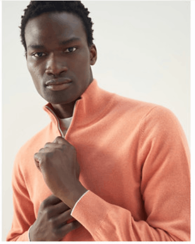 image of Brunello Cucinelli O1W1Db10524 Sweaters In Light Orange, Men's (Size Small)