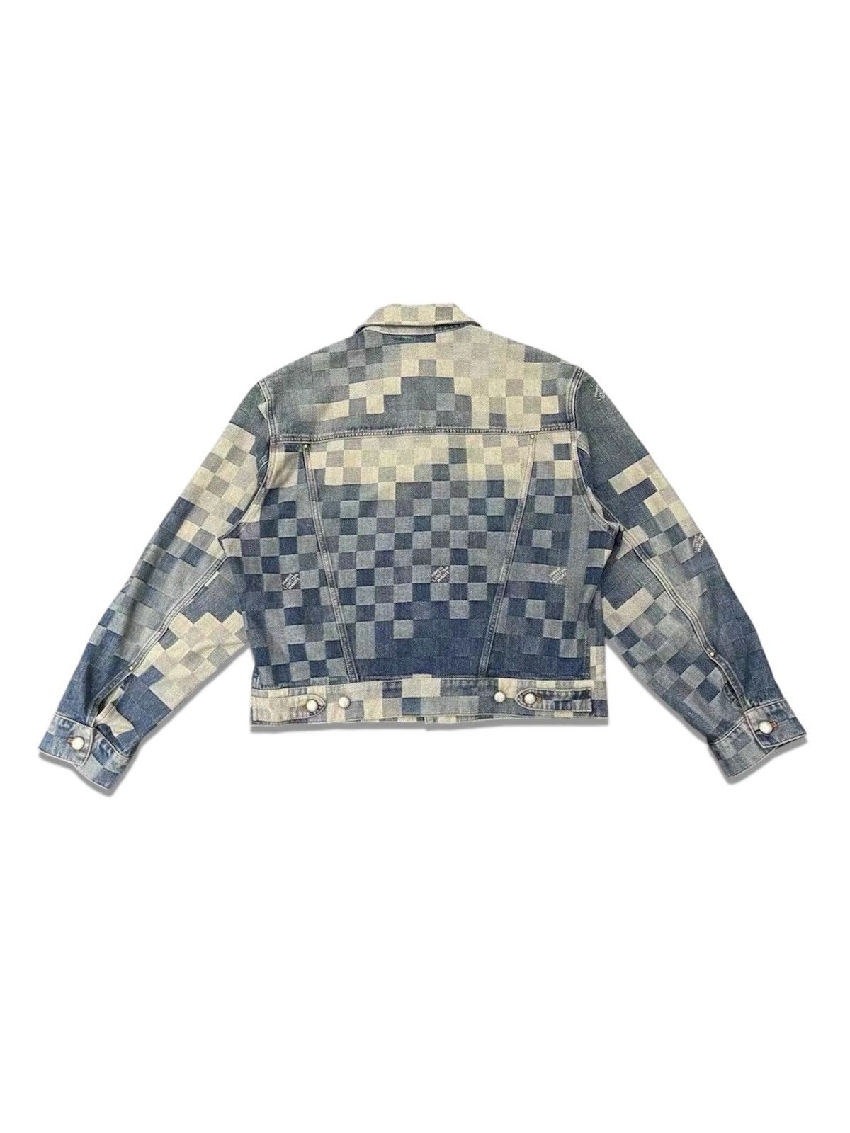 Louis Vuitton Louis Vuitton X Pharrell 50 Damoflage Damier Denim Jacket Size US M / EU 48-50 / 2 - 2 Thumbnail