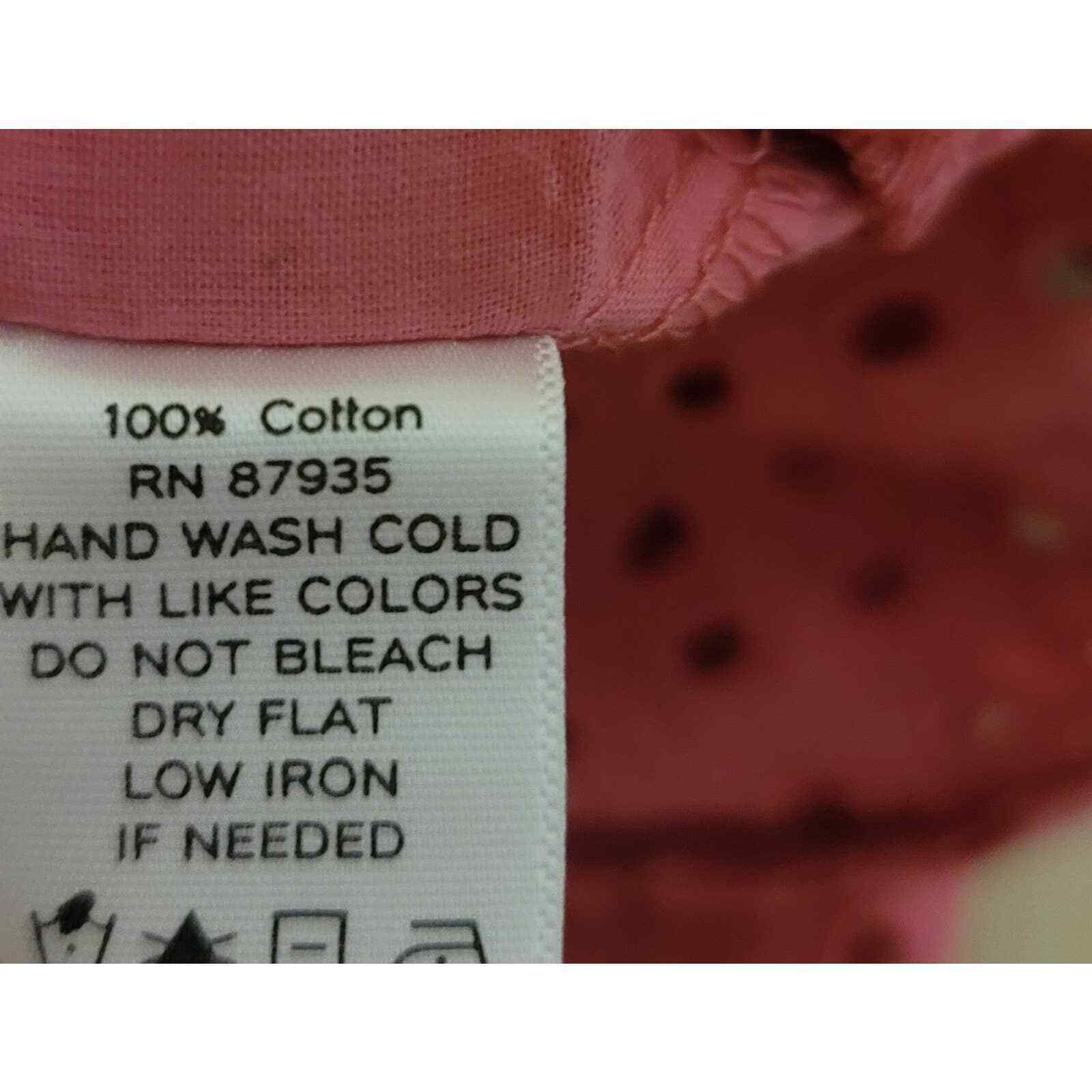 Other Susan Graver Pink Tunic Smock Button Shirt XS Eyelet Hem Size XS / US 0-2 / IT 36-38 - 4 Thumbnail
