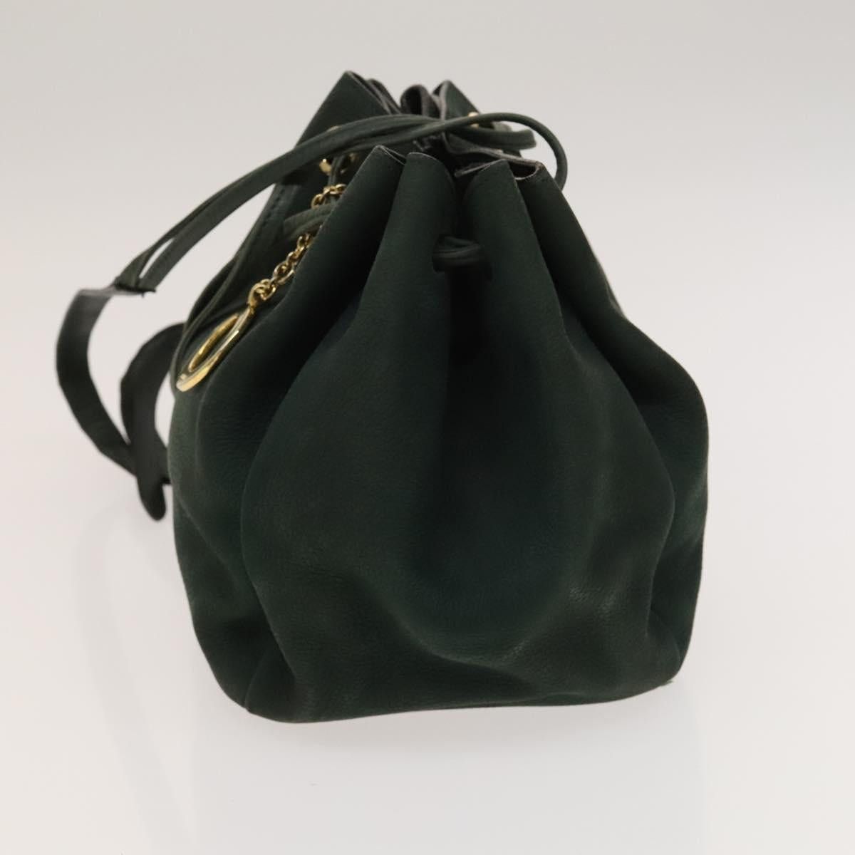 Celine CELINE Shoulder Bag Leather Green Gold Size ONE SIZE - 5 Thumbnail
