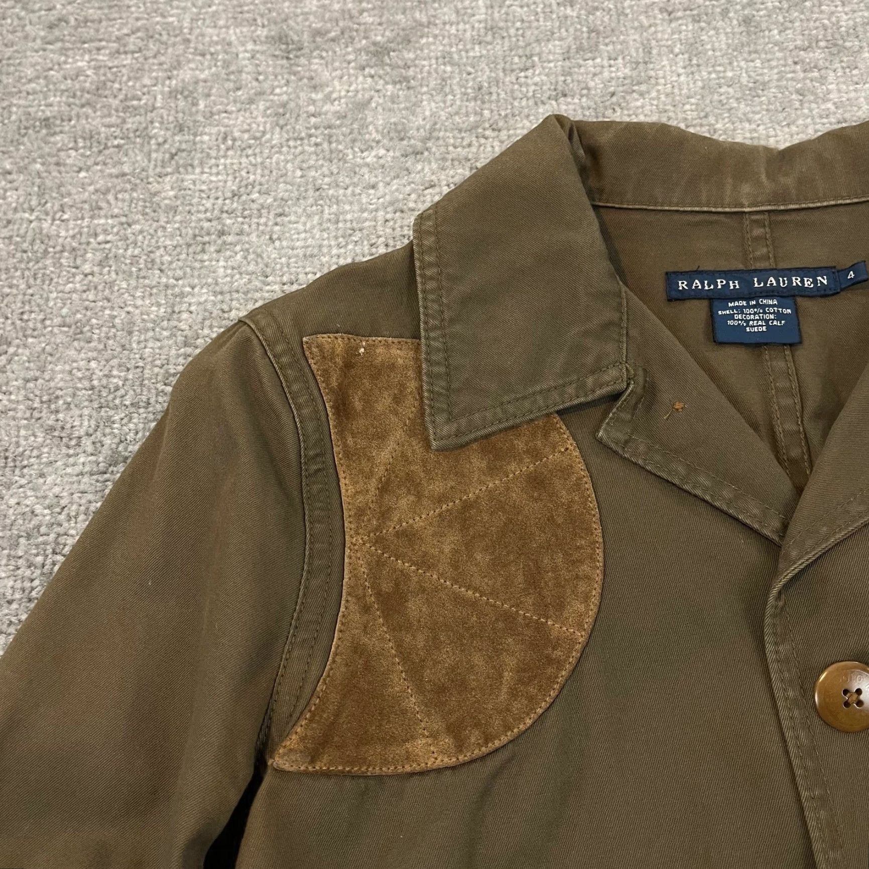 Ralph Lauren VINTAGE Ralph Lauren Jacket Women’s Size 4 Brown Calf Suede Equestrian Riding Shooting Casual Designer Size S / US 4 / IT 40 - 3 Thumbnail