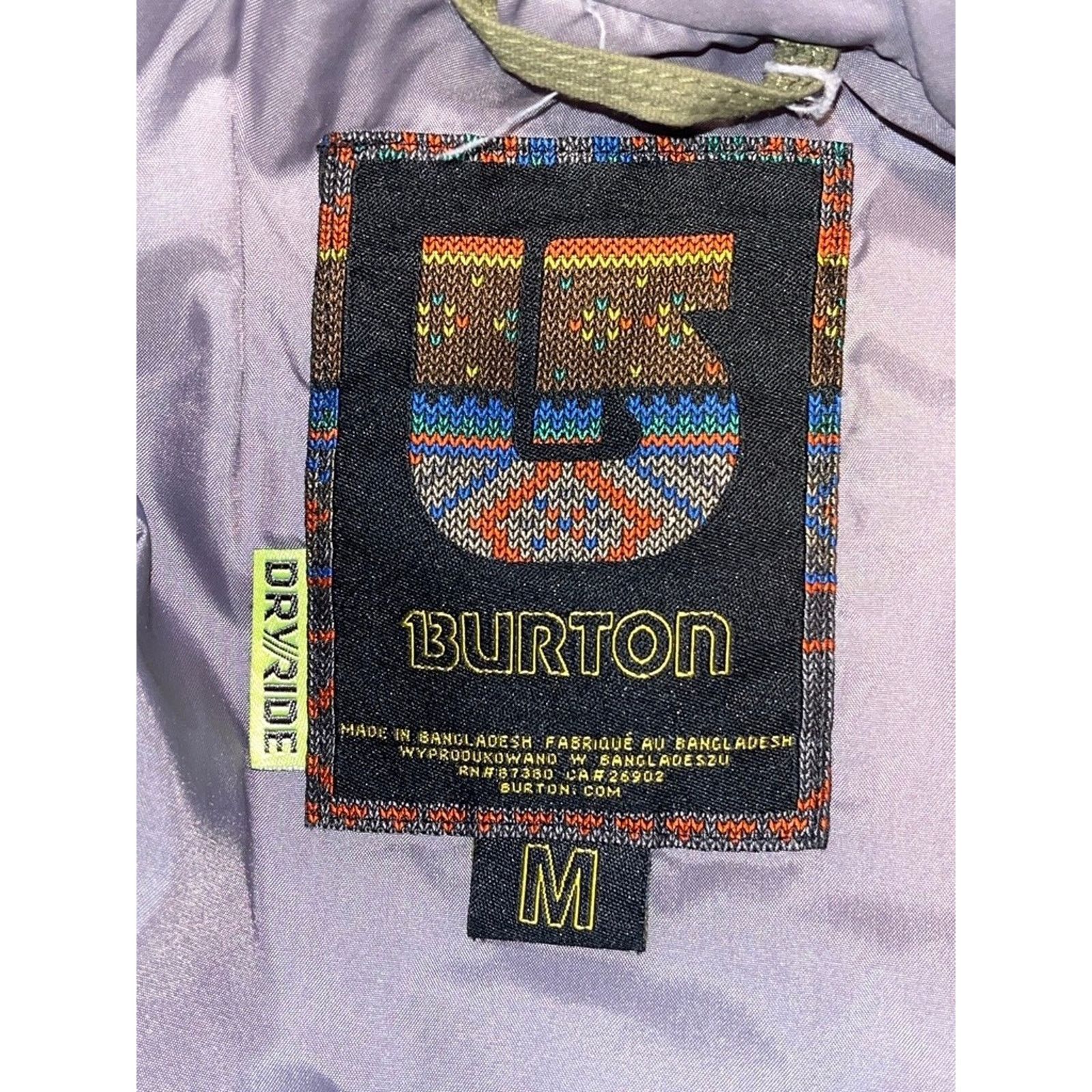 Burton Burton Poacher Chittagong Dryride Jacket M 10K Ski Snowboard Size US M / EU 48-50 / 2 - 7 Thumbnail