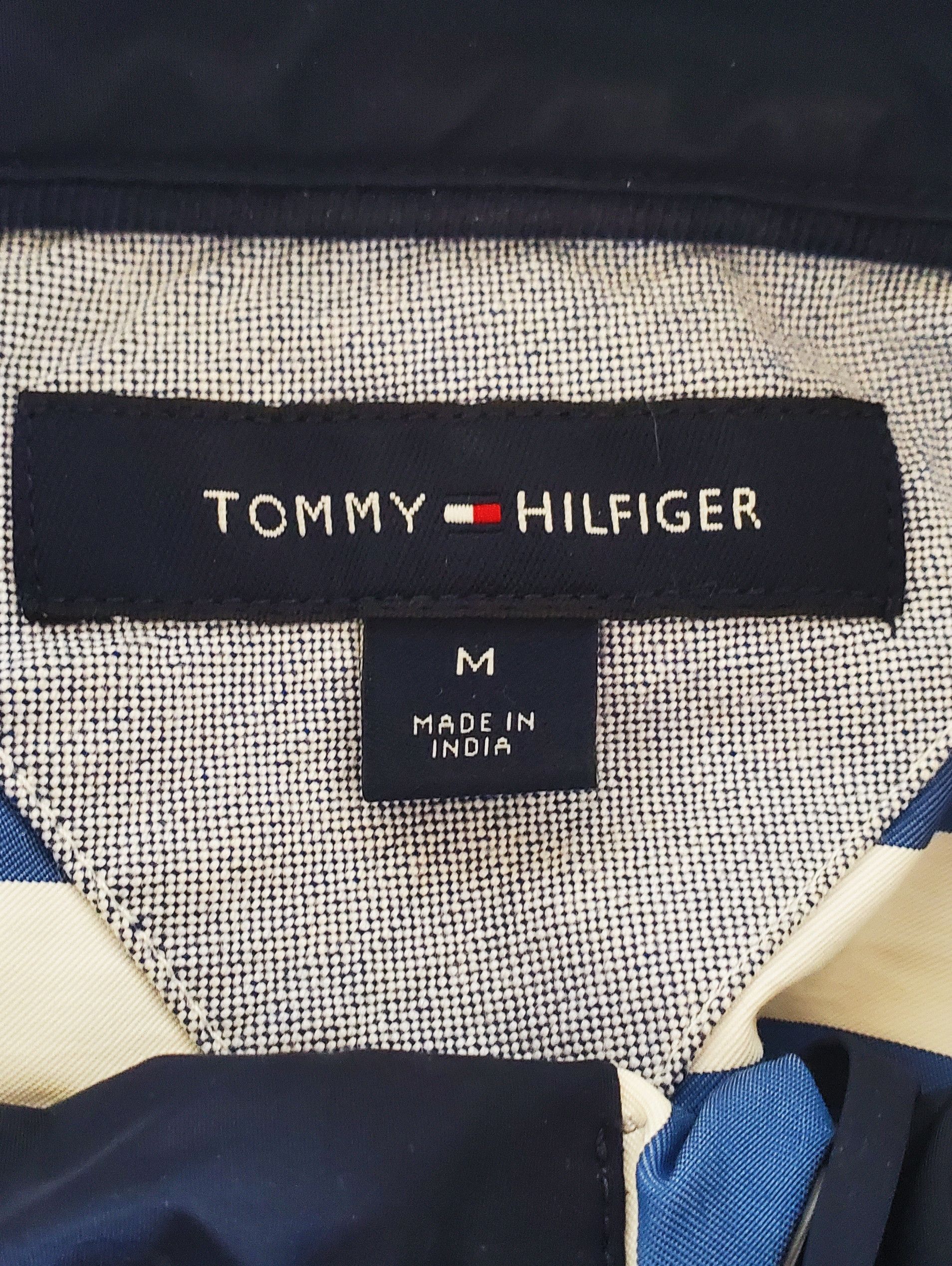Tommy Hilfiger Tommy Hilfiger Striped Half Zip Shirt Drawstring Hem Size US M / EU 48-50 / 2 - 7 Thumbnail