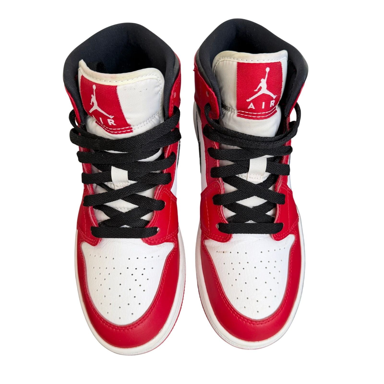 Nike Air Jordan 1 Mid Chicago GS 5Y / Women’s 6.5 Red Black White Size US 6.5 / IT 36.5 - 5 Thumbnail