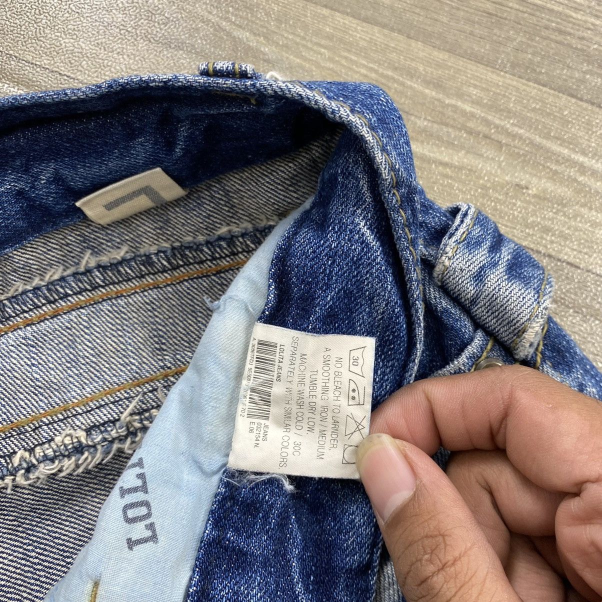 Japanese Brand Y2K Yoshitomo Nara Lolita Jeans Distressed Embroidery Pants Size US 30 / EU 46 - 5 Thumbnail