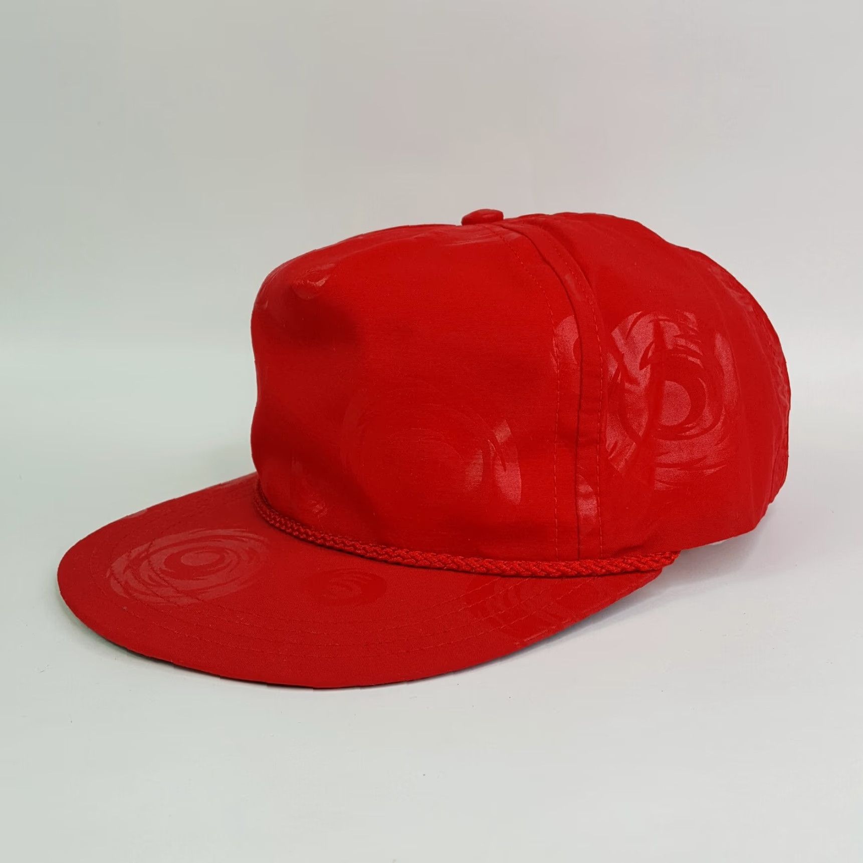Vintage VINTAGE VTG Red Swirl Trucker Hat Blank USA Snapback Adjustable Retro Cap 80s Size ONE SIZE - 7 Thumbnail