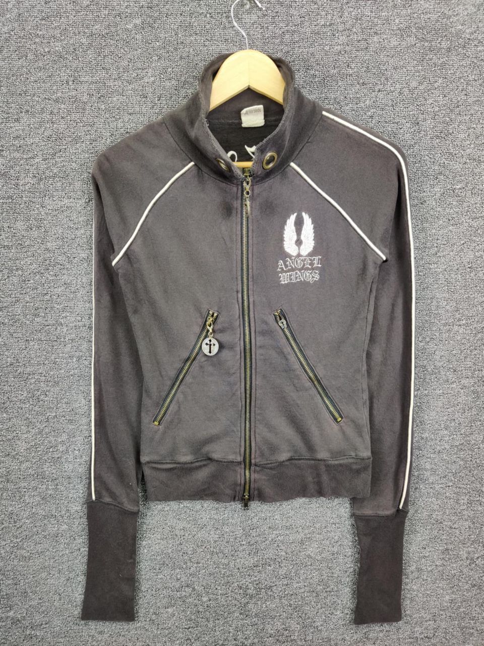 Vintage Vintage D.I.A Angels Wings Zipper Sweater Track Jacket Size US S / EU 44-46 / 1 - 1 Thumbnail