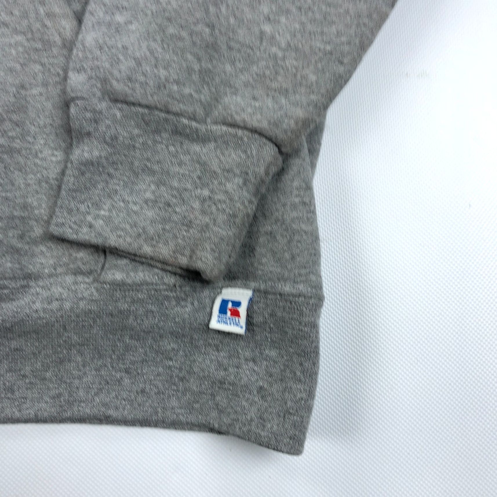 Russell Athletic VINTAGE Russell Athletics Hoodie Mens Large Gray Cotton Fleece Pullover Hooded Basketball Laney Highschool 90s Theme Boys Mens Size US L / EU 52-54 / 3 - 2 Thumbnail