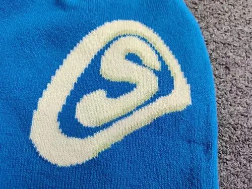 High Sport × Japanese Brand Schematiquement Anxiety Graphic Beanie Hat Azure Blue Size ONE SIZE - 2 Thumbnail