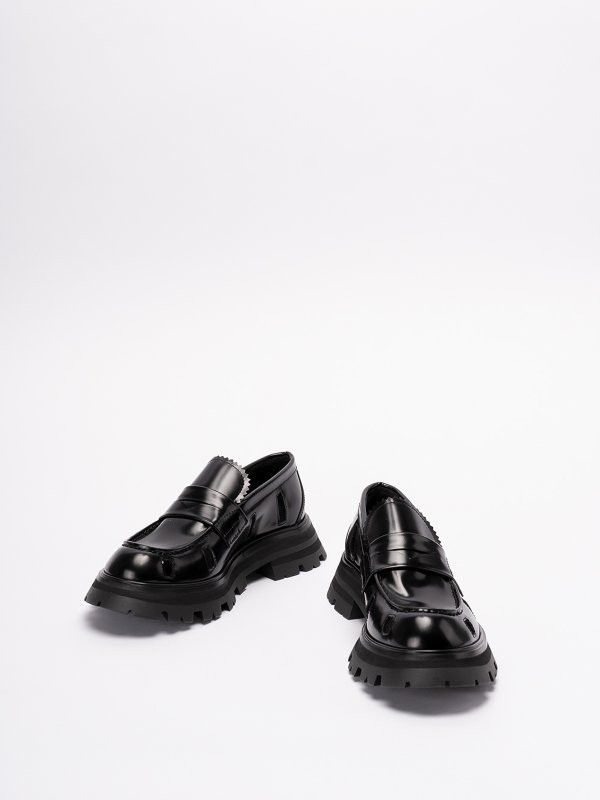 Alexander McQueen o1y0225 Loafers in Black Size US 10 / IT 40 - 2 Thumbnail
