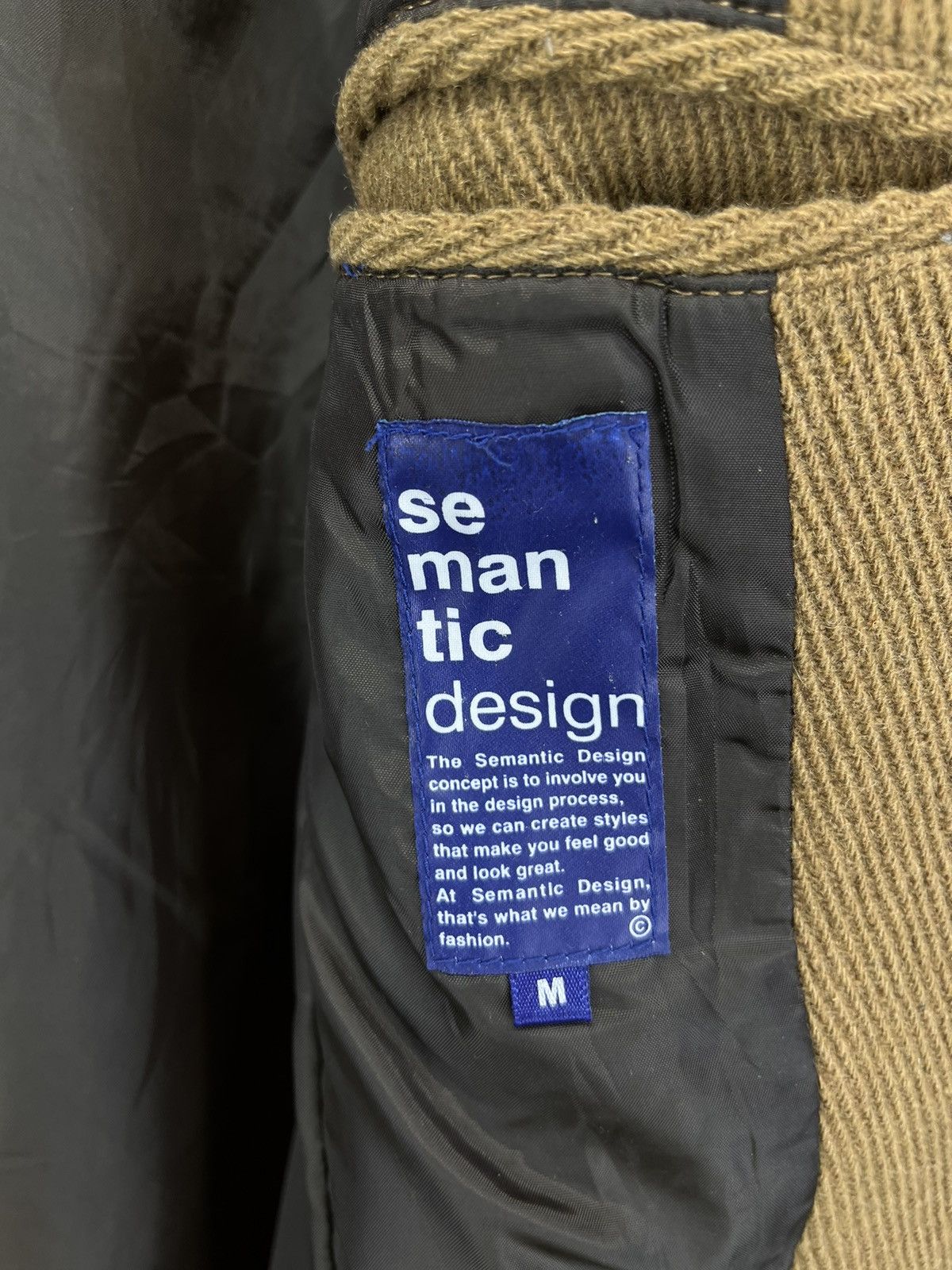 Japanese Brand Semantic Design Rare Wool Duffle Coat Zip Up Jacket Size M / US 6-8 / IT 42-44 - 6 Thumbnail