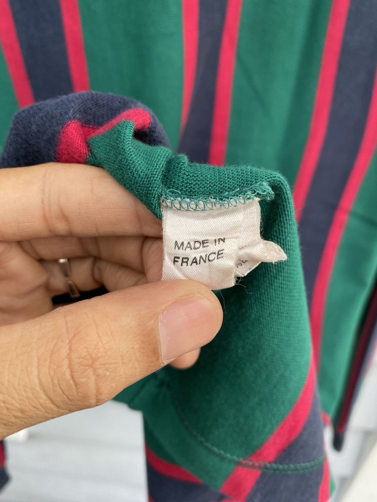 Lacoste MADE IN FRANCE Vintage Lacoste Preppy Striped Rugby Polo Size US M / EU 48-50 / 2 - 16 Thumbnail