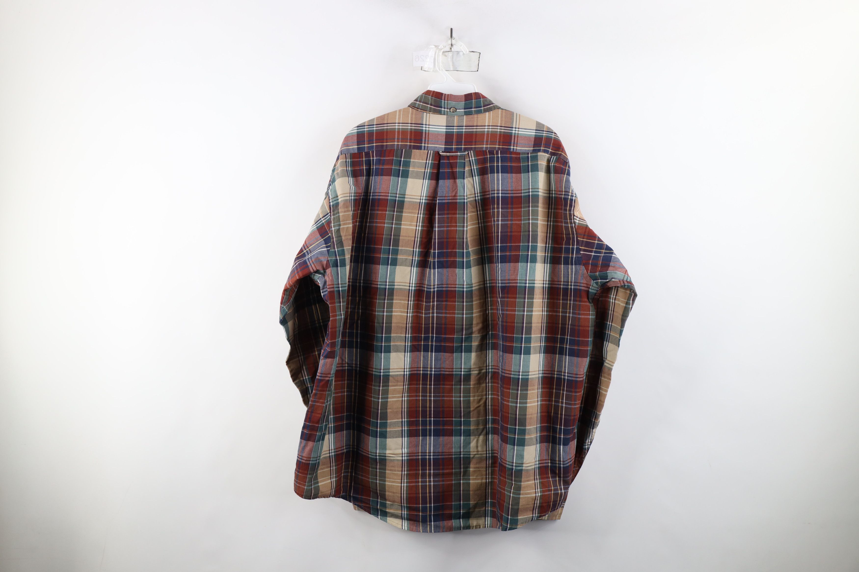 Vintage Vintage 90s Streetwear Tone Plaid Collared Button Down Shirt Size US XL / EU 56 / 4 - 9 Thumbnail