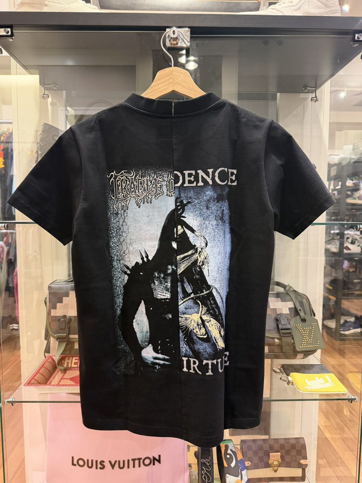 Vetements Vetements Black Cradle of Filth Cut Up Tee Size S / US 4 / IT 40 - 2 Thumbnail