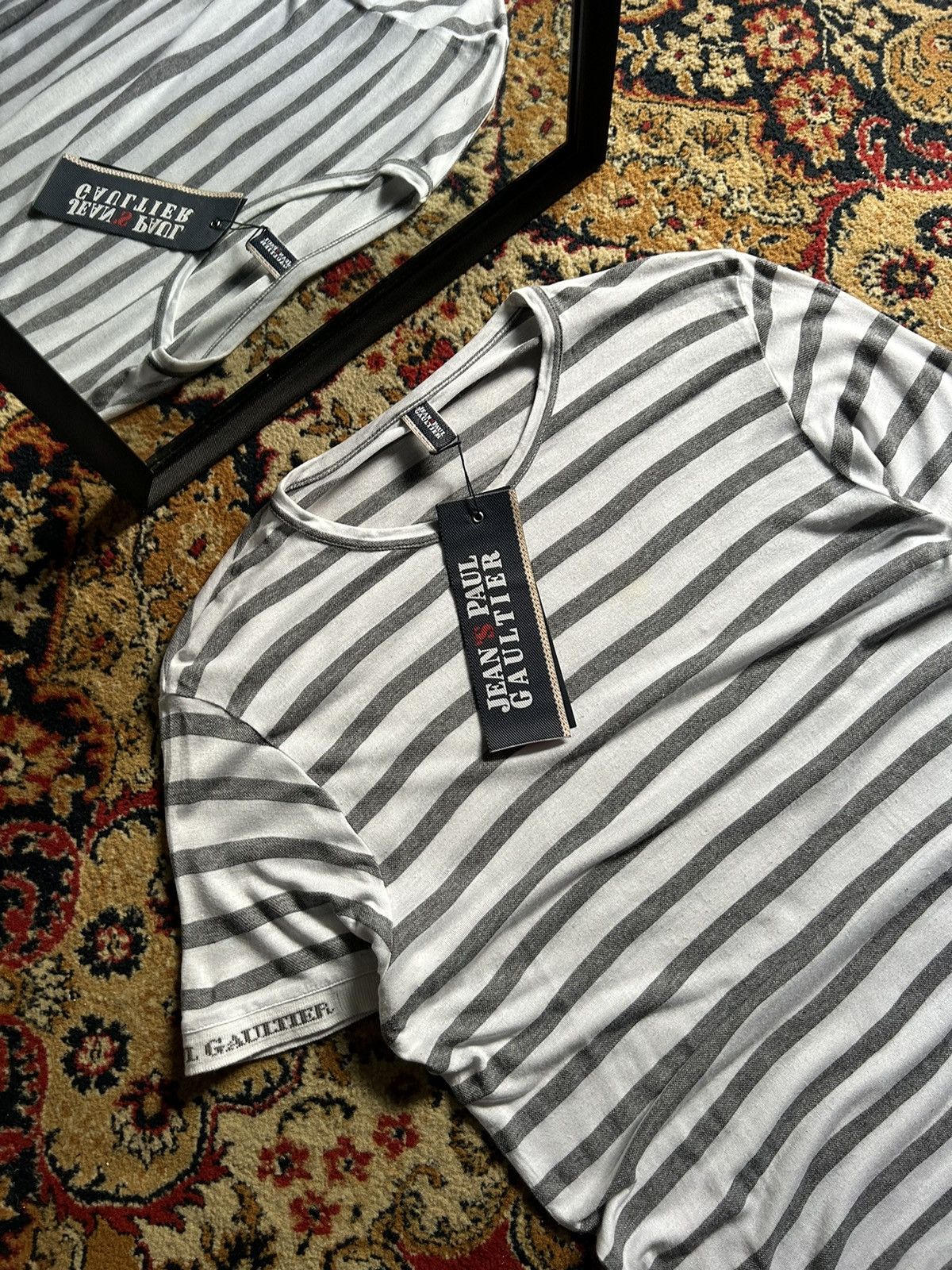 Jean Paul Gaultier Y2K Jean Paul Gaultier Classic Design Stripe T-shirt Size XXL / US 16-18 / IT 52-54 - 2 Thumbnail