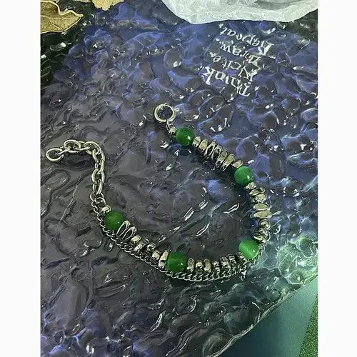 Jewelry Green Stone Bracelet Size ONE SIZE - 3 Thumbnail