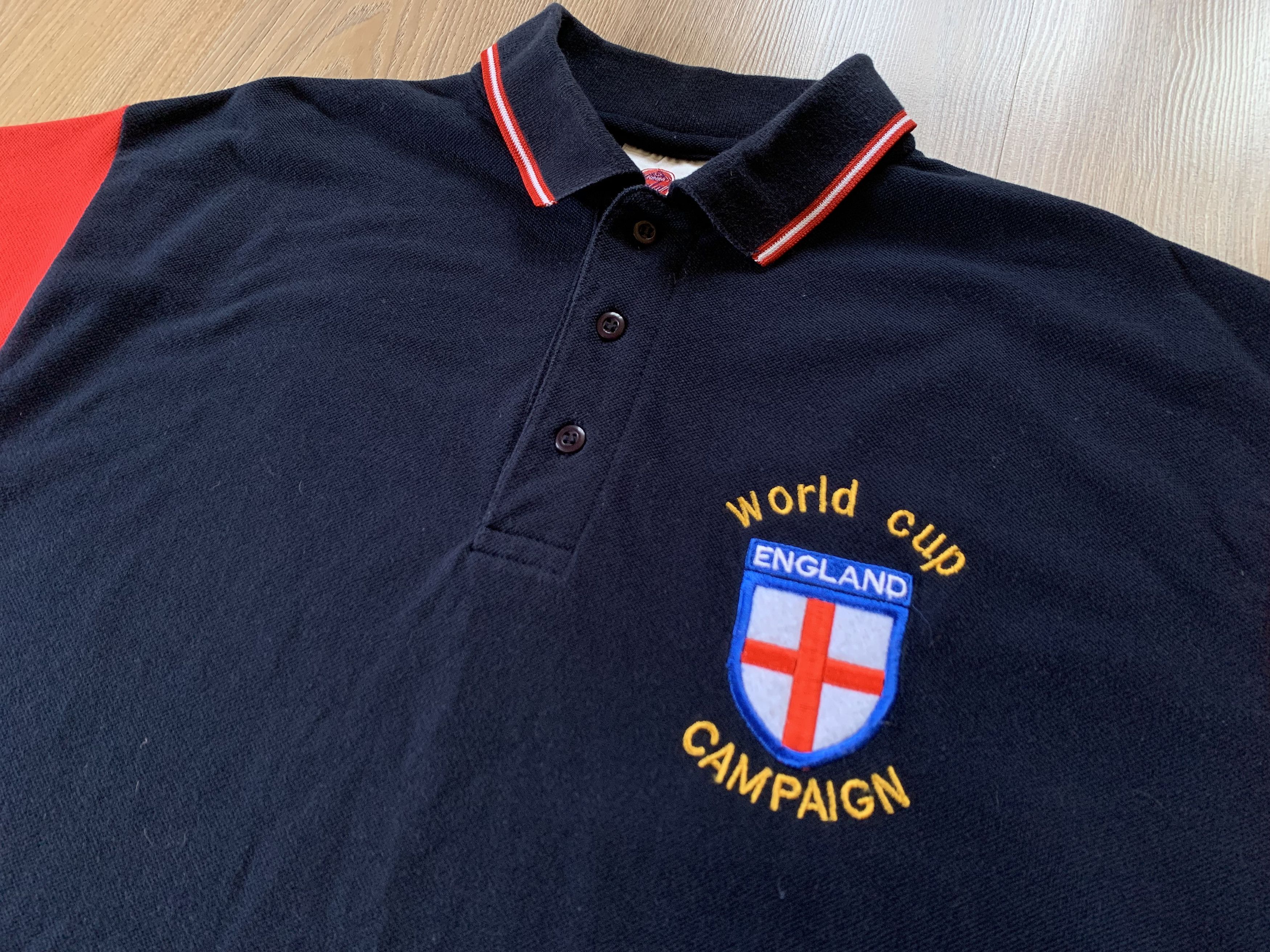 Vintage Rare Vintage England World Cup Campaign Cotton Polo Size US M / EU 48-50 / 2 - 4 Thumbnail