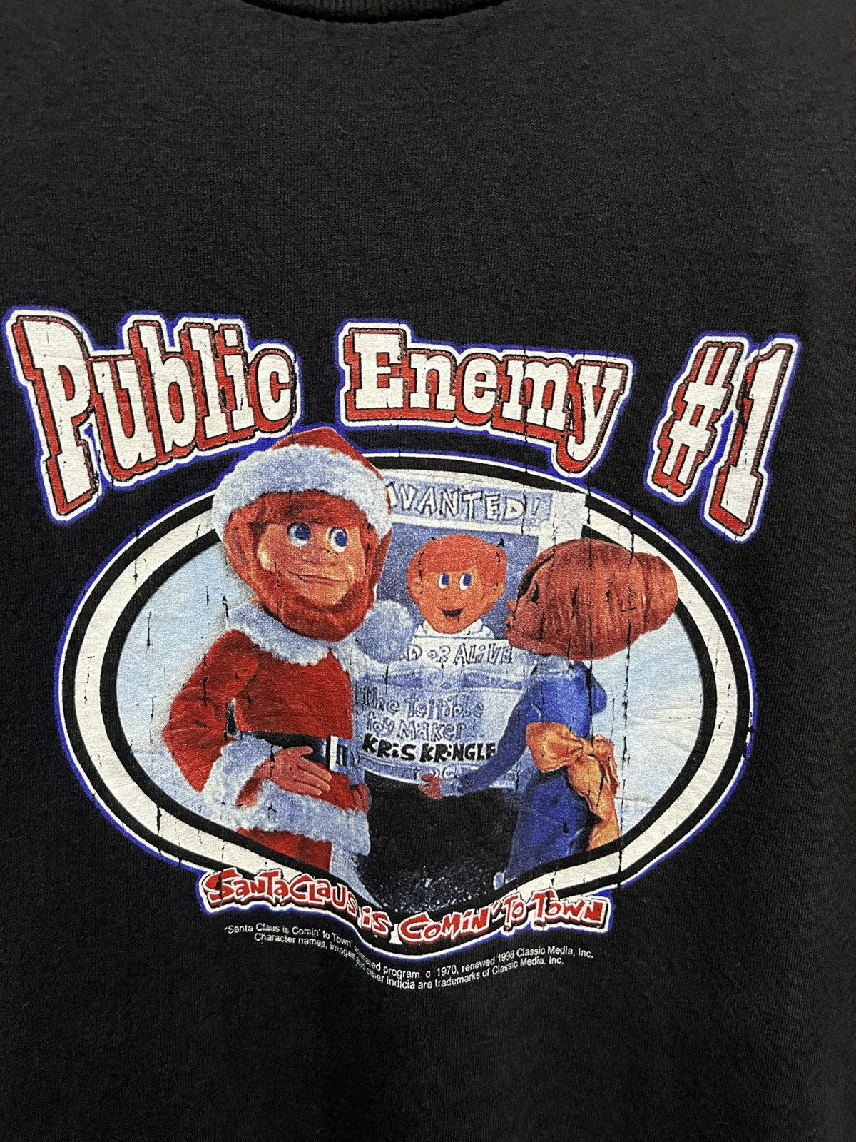 Vintage Public Enemy SantaClaus is Comin To Town Movie Tee 1998s Size US L / EU 52-54 / 3 - 2 Thumbnail