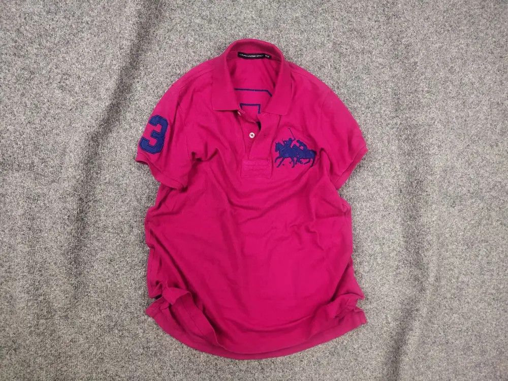 Polo Ralph Lauren Vintage Y2K Style Polo Ralph Lauren Pink Big pony T Shirt Size M / US 6-8 / IT 42-44 - 1 Thumbnail