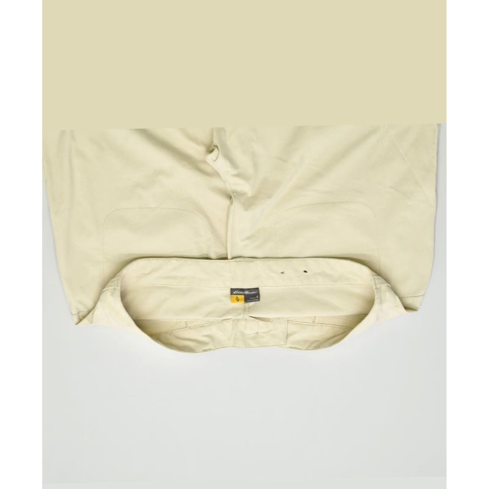 Eddie Bauer Eddie Bauer Womens Casual Shorts US 4 Small W32 Beige Nylon Low Waist Size 28" / US 6 / IT 42 - 3 Thumbnail