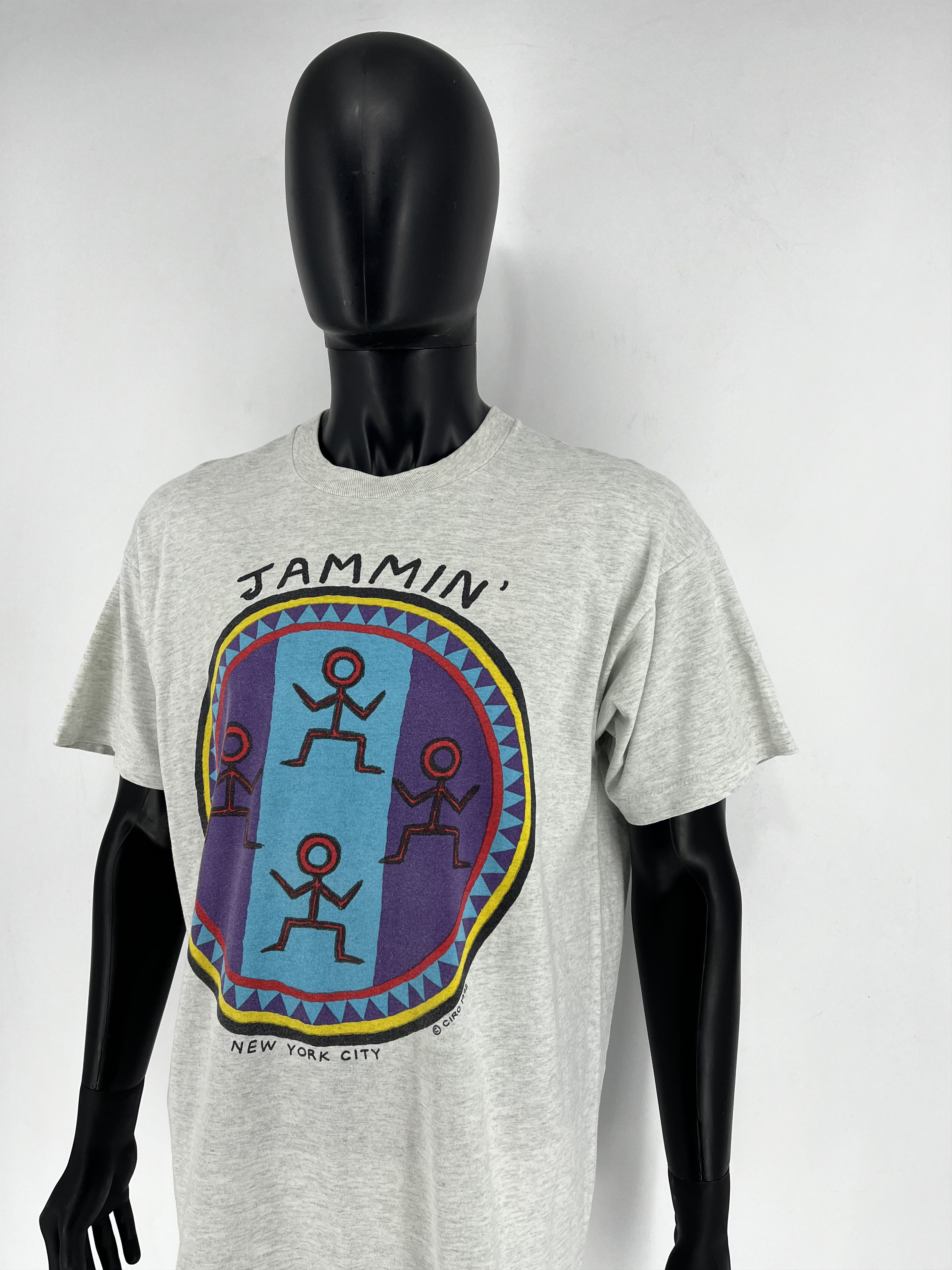 Vintage Vintage 90s Reggae Style Jammin New York City Ciro1992 Size US XL / EU 56 / 4 - 4 Thumbnail
