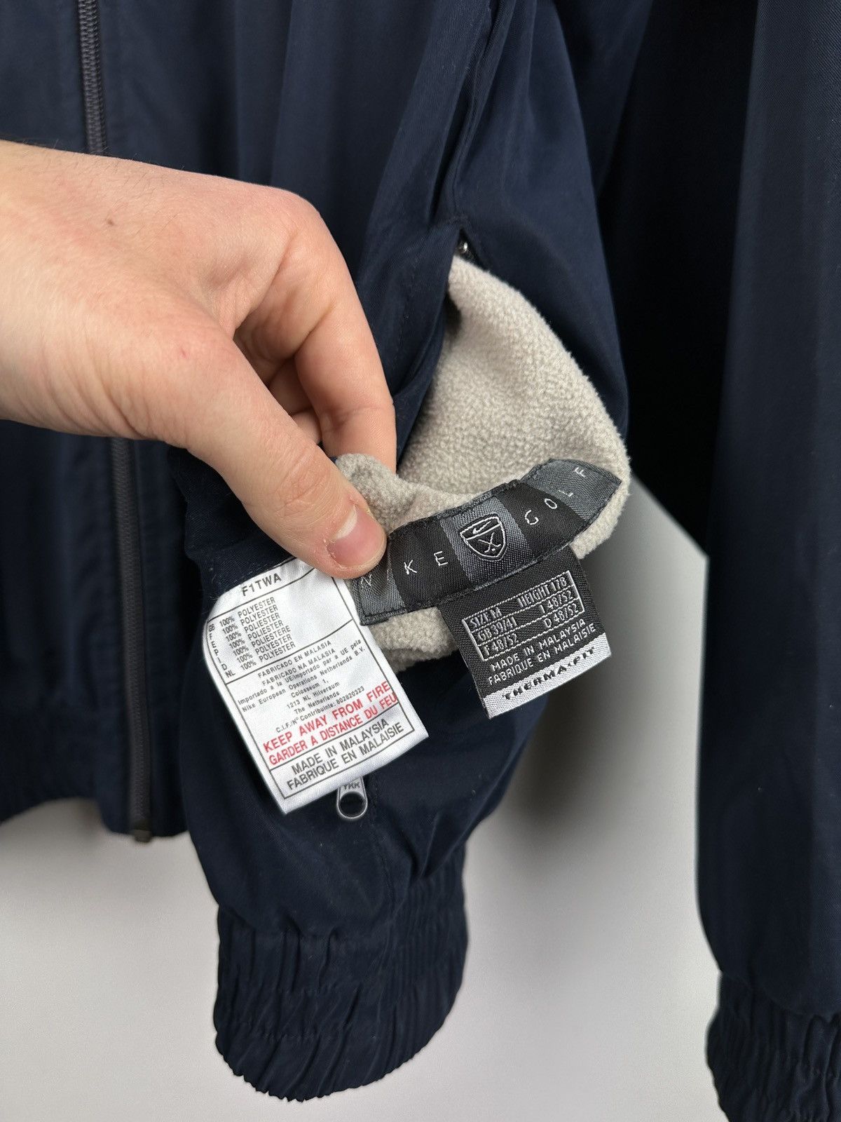 Nike × Vintage Vintage Y2K Nike Therma-Fit Reversible Nylon/Fleece Jacket Size US M / EU 48-50 / 2 - 7 Thumbnail