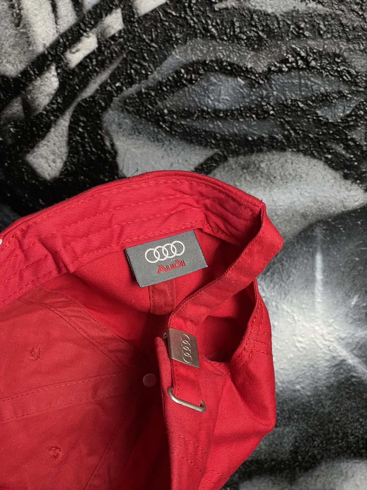 Vintage Vintage Audi Racing Red Y2K Cap Hat Size ONE SIZE - 9 Thumbnail