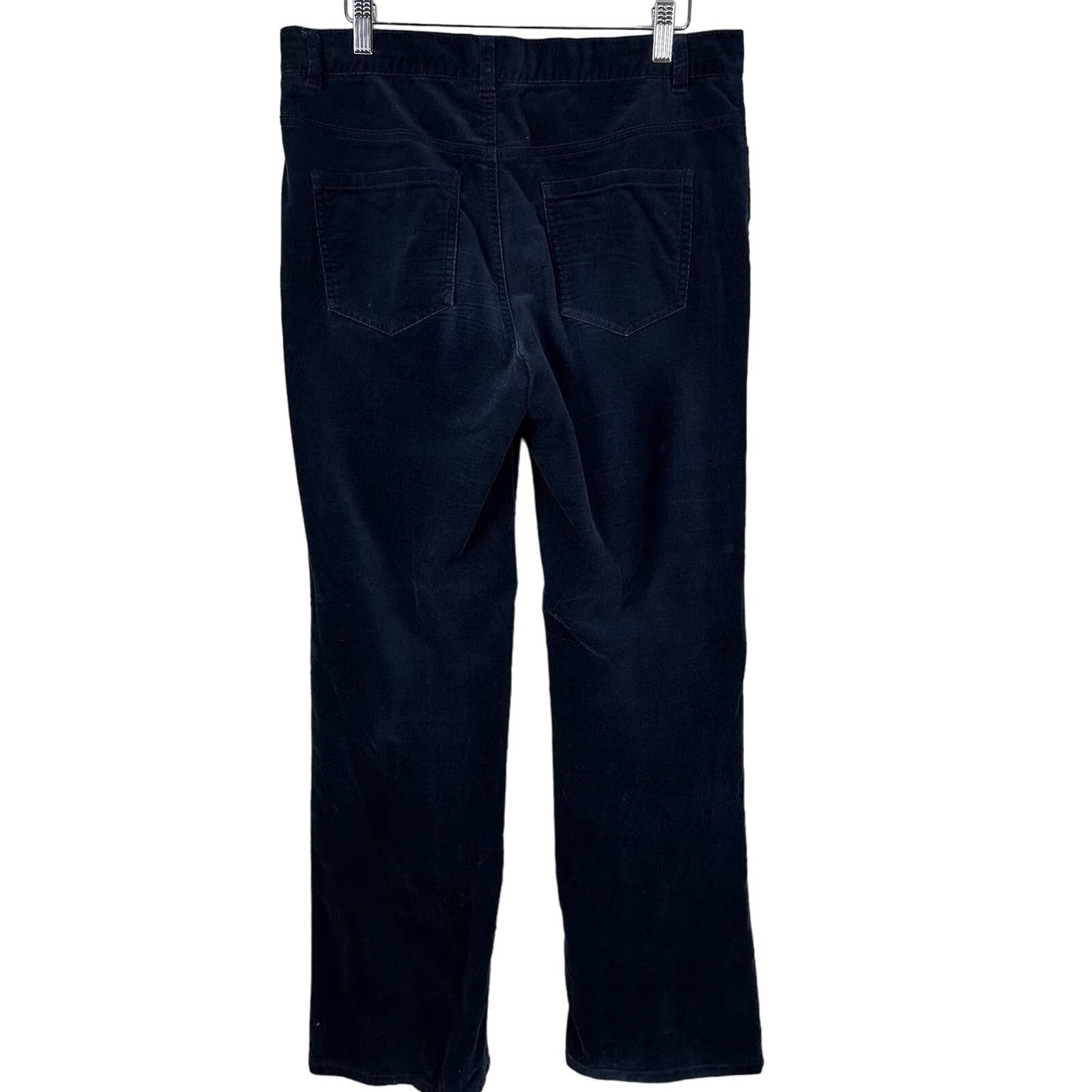 Other Talbots Boot Cut Blue Velvet Trousers Slacks Dress Pants 8 Size 30" / US 8 / IT 44 - 3 Thumbnail
