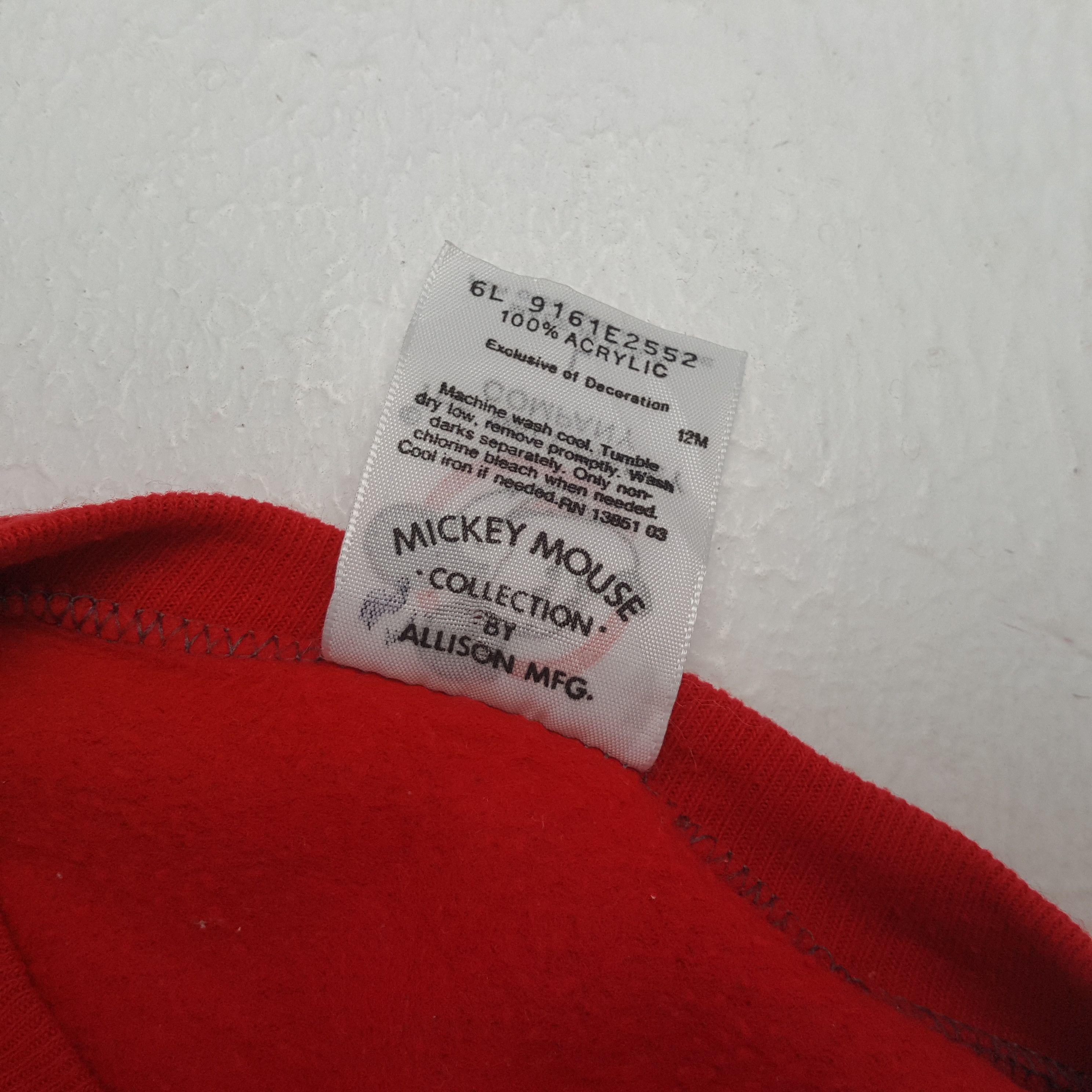 Vintage Christmas Mickey Mouse Streetwear Style Sweatshirt RR5 Size US M / EU 48-50 / 2 - 6 Thumbnail