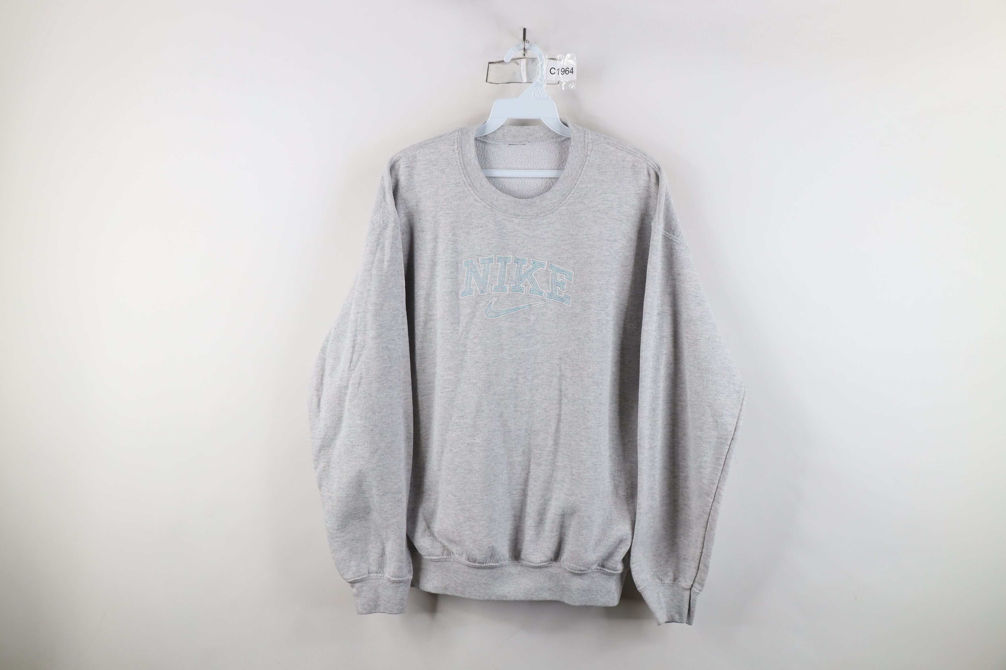 Vintage 90s Nike Spell Travis Scott Center Swoosh Sweatshirt
