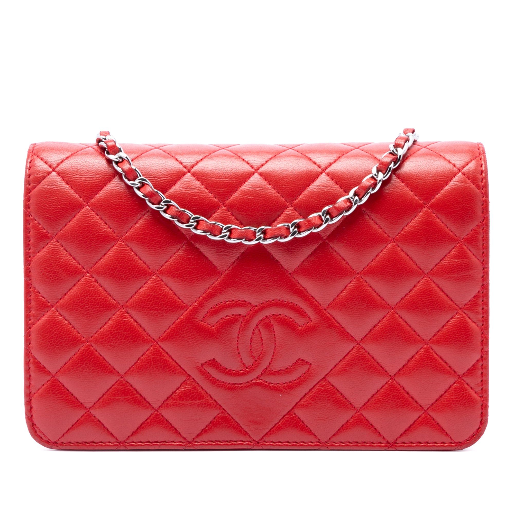 Chanel Stitched CC Quilted Lambskin Wallet on Chain Size ONE SIZE - 1 Thumbnail