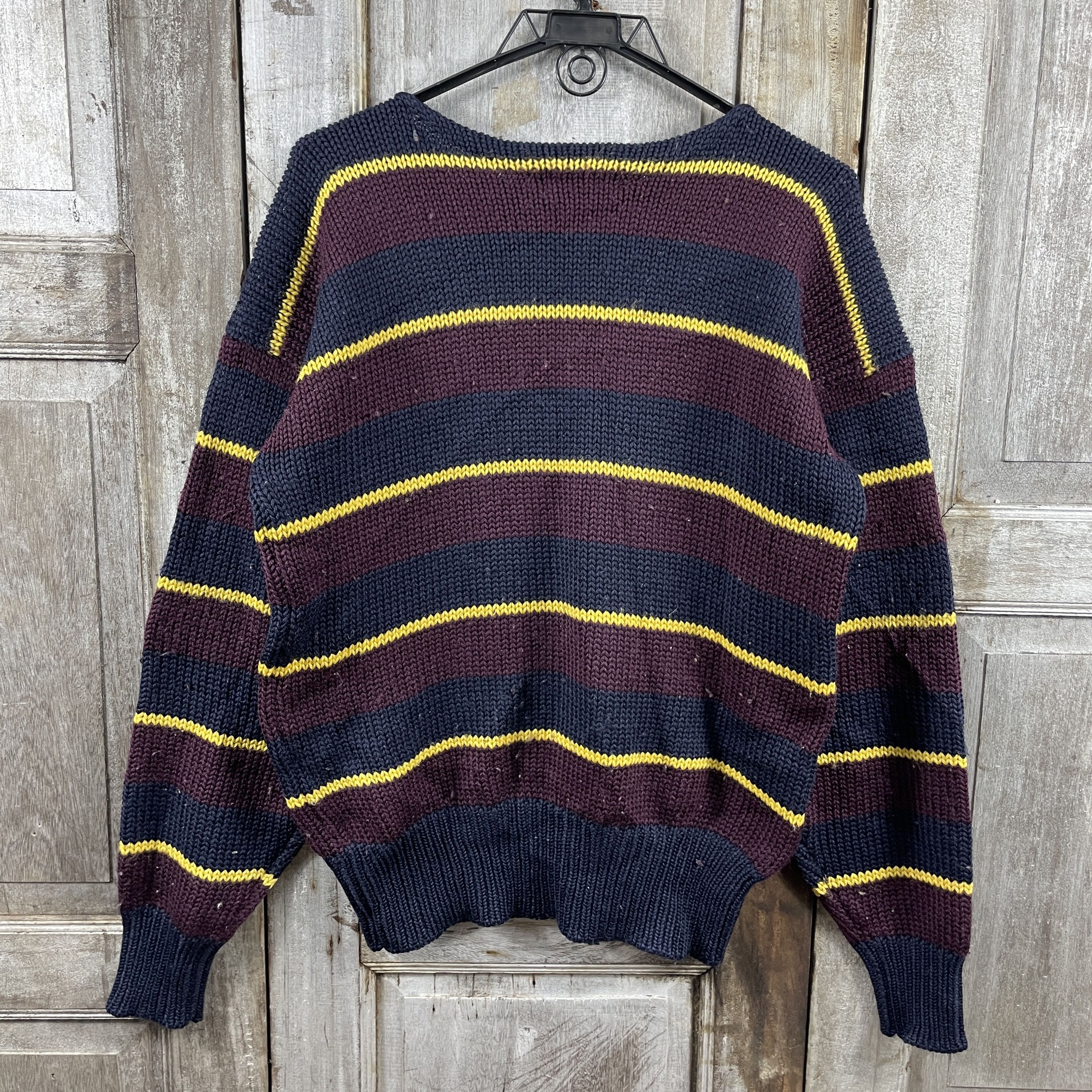 Polo Ralph Lauren × Vintage Vintage Polo Ralph Lauren Stripe Knitwear Size US L / EU 52-54 / 3 - 2 Thumbnail