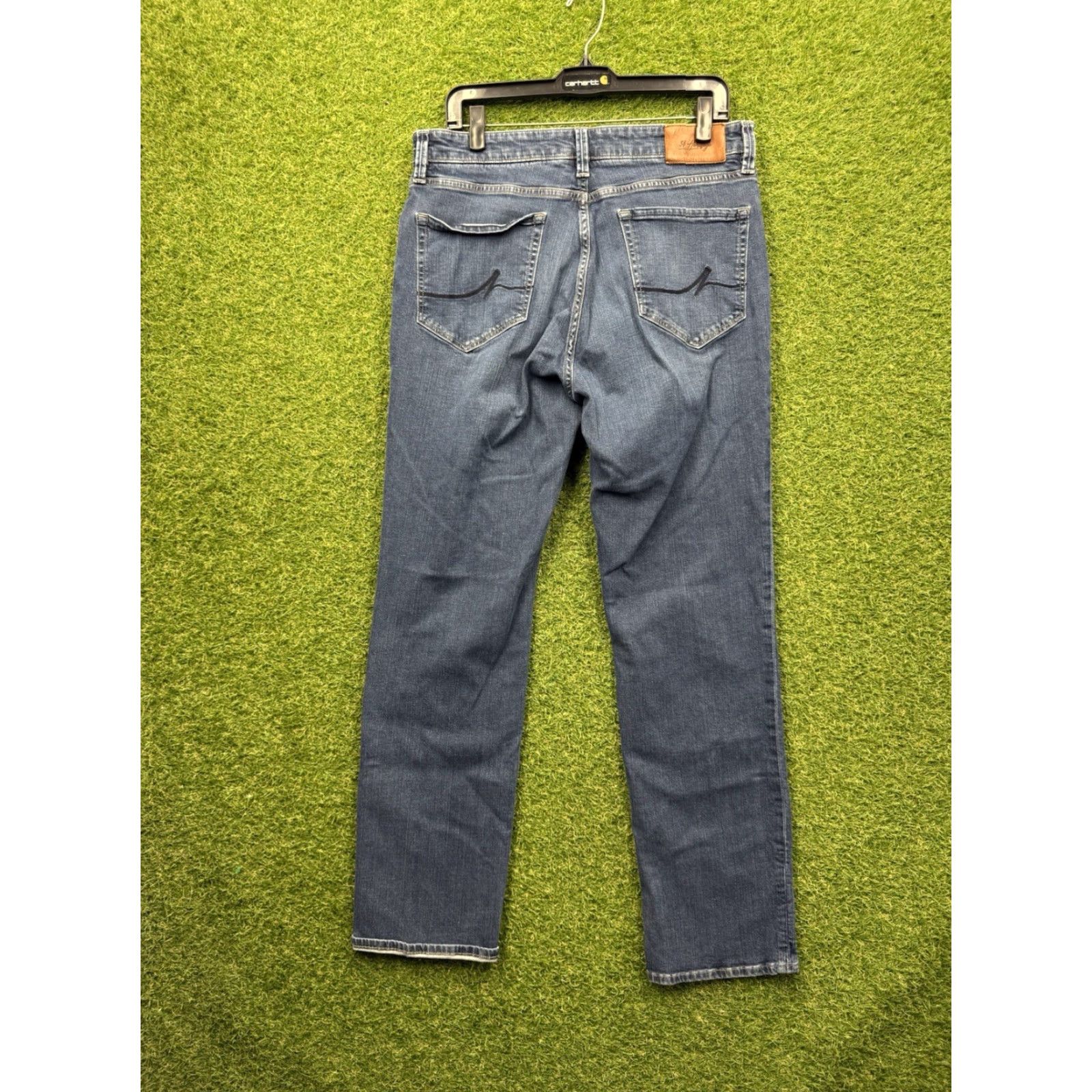 Vintage 34 Heritage Jeans Mens 34 Heritage Charisma Denim Jeans Blue Classic Comfort Rise 5-Pocket Zip Button Regular Inseam 32 Casual Wear Mens Jeans Size US 35 - 2 Thumbnail