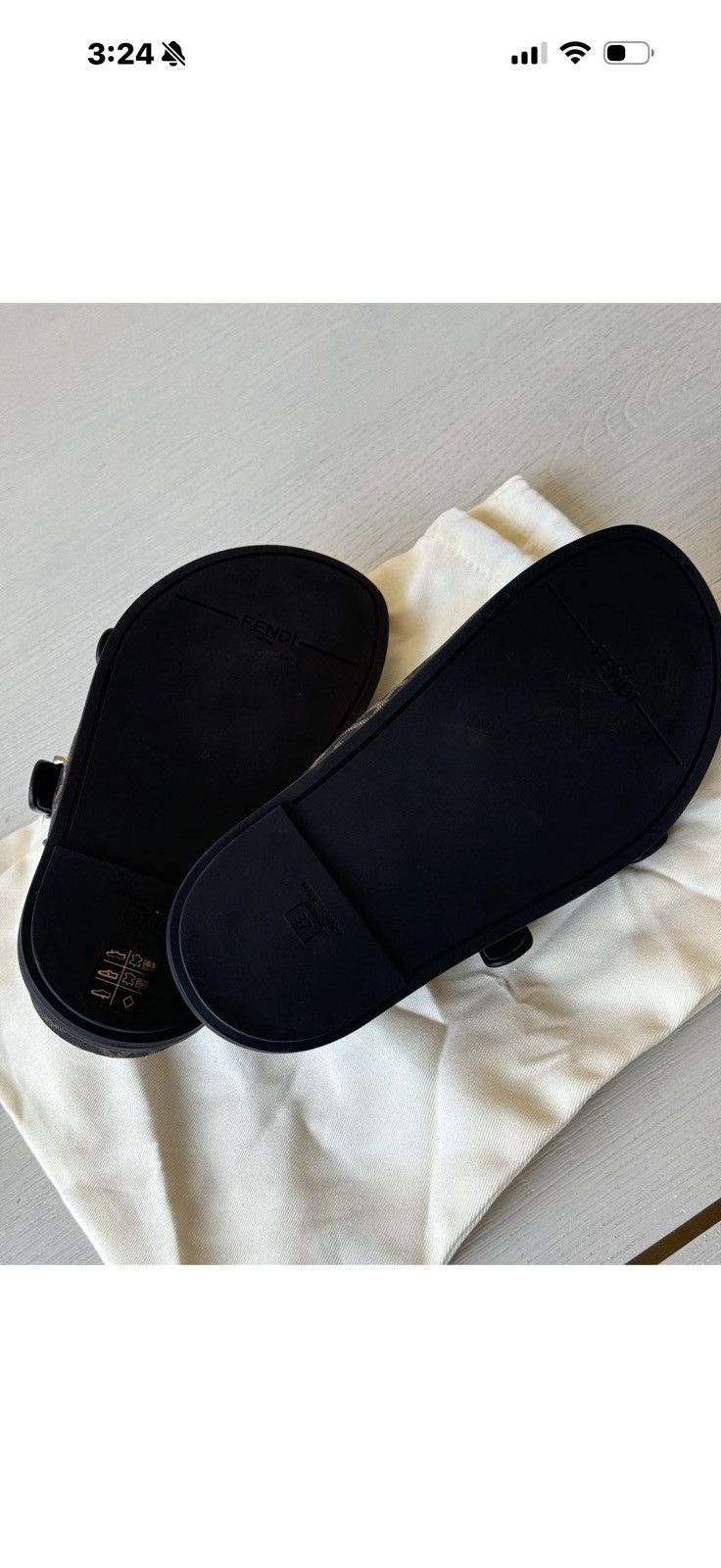 Fendi Fendi Crystal Ff Fabric Slides size 37 Size US 6.5 / IT 36.5 - 7 Thumbnail