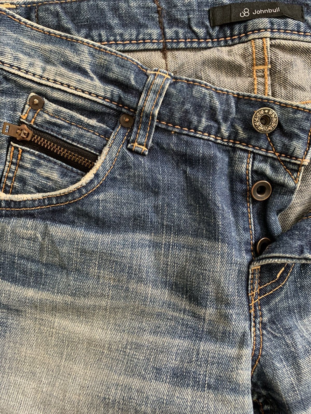 Japanese Brand Jonhbull Japan Reguler Redline Selvedge Faded Jeans Size US 30 / EU 46 - 4 Thumbnail