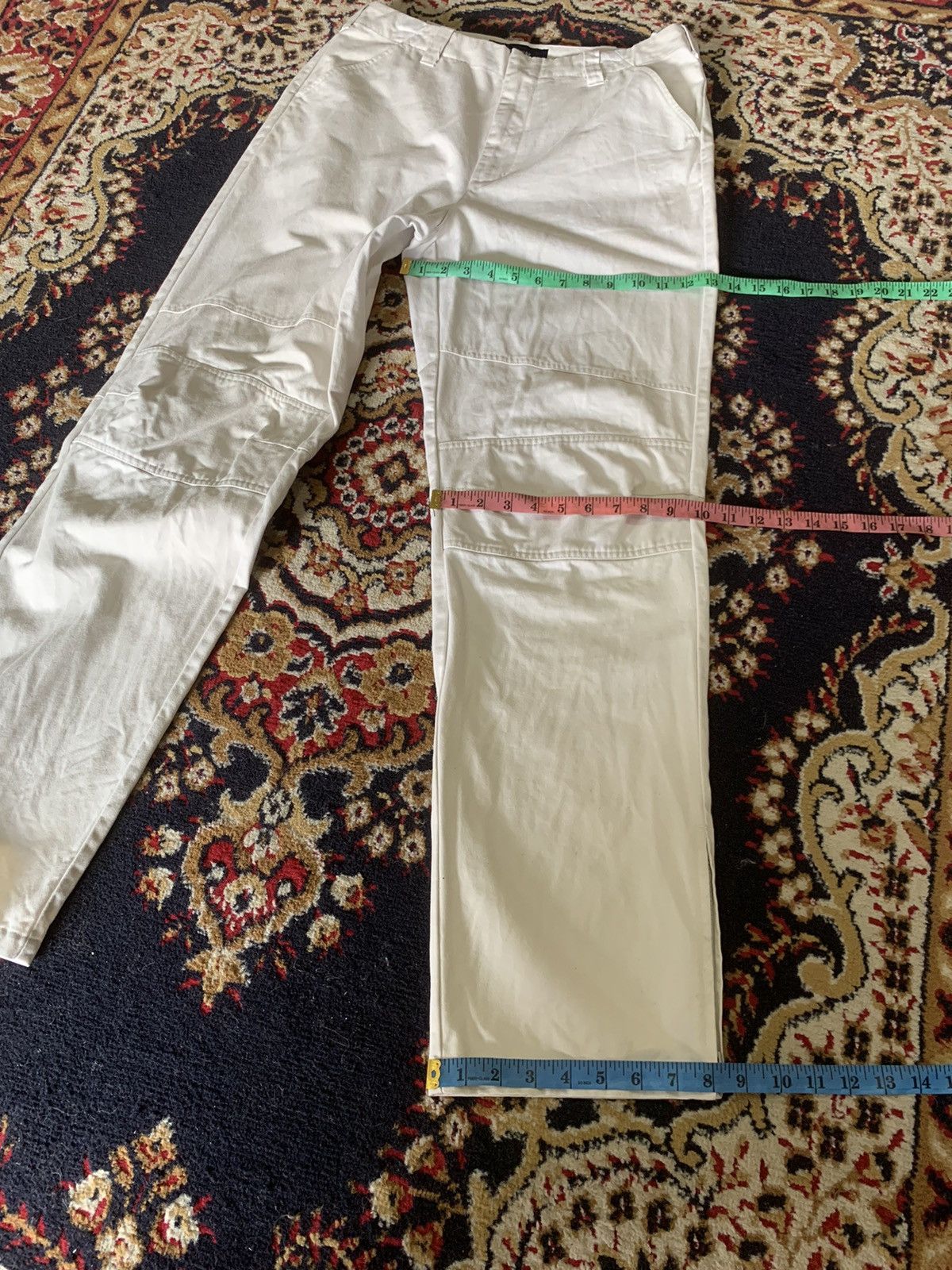 Issey Miyake × Structure STRUCTURE Leg Zipper Khaki Pants Size US 32 / EU 48 - 14 Thumbnail
