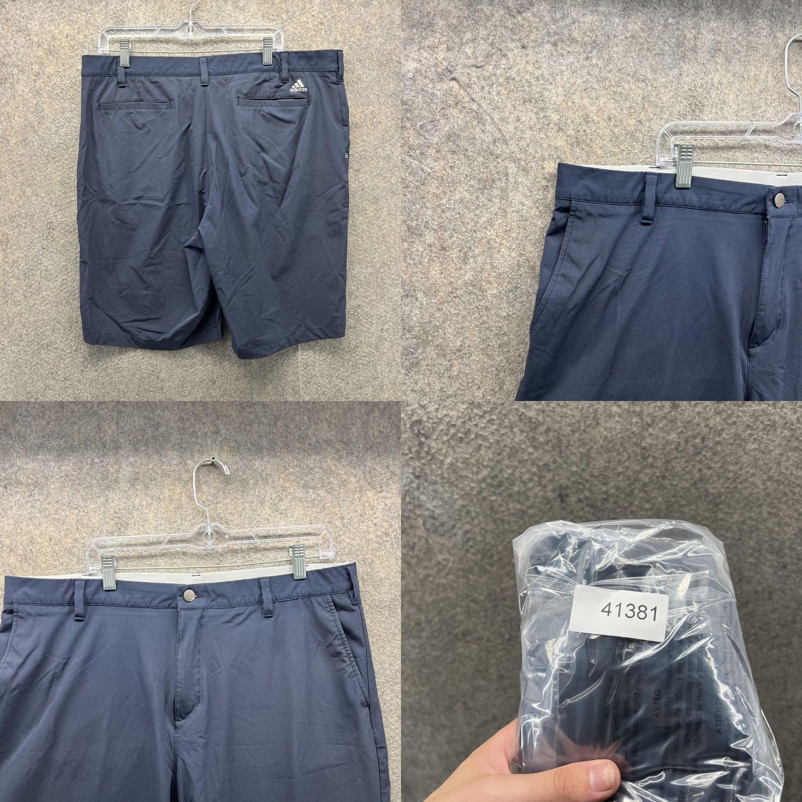 Adidas Adidas Golf Shorts Mens 38 Blue Twill Chino Stretch Performance 10 Inseam Size US 38 / EU 54 - 8 Thumbnail