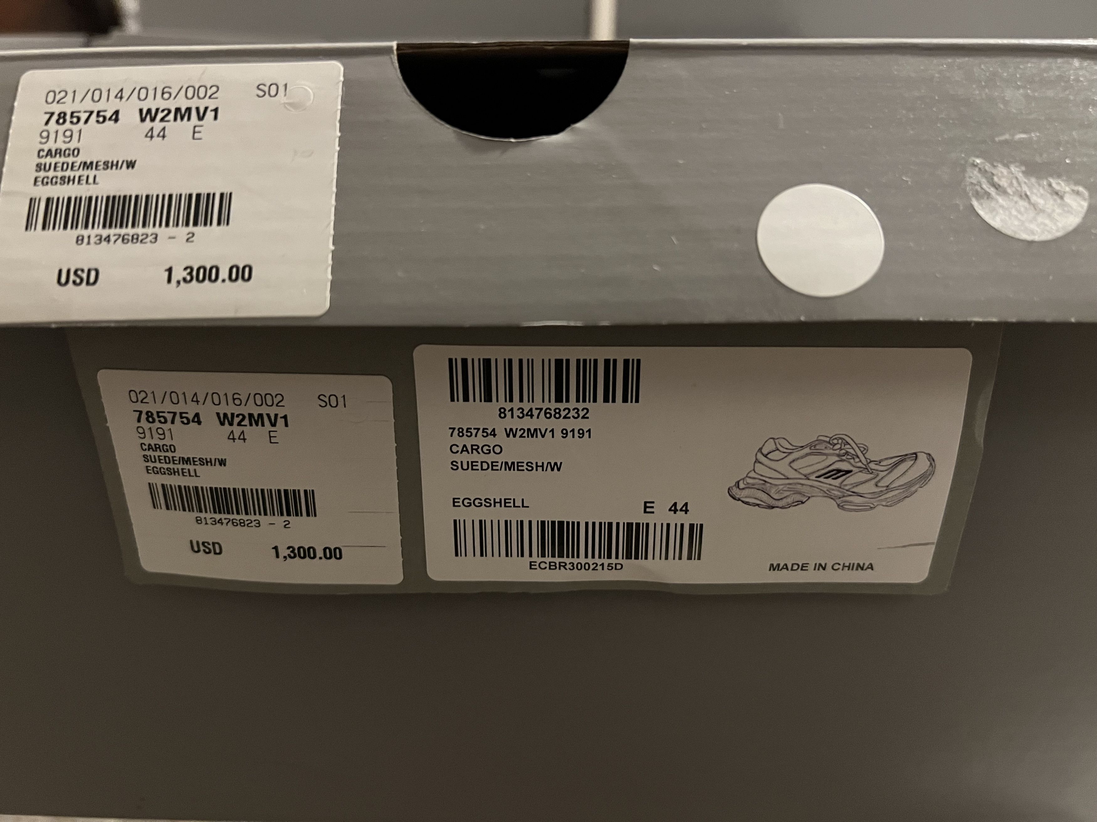 Balenciaga Balenciaga Cargo Sneakers - White/Eggshell Size US 11 / EU 44 - 3 Thumbnail