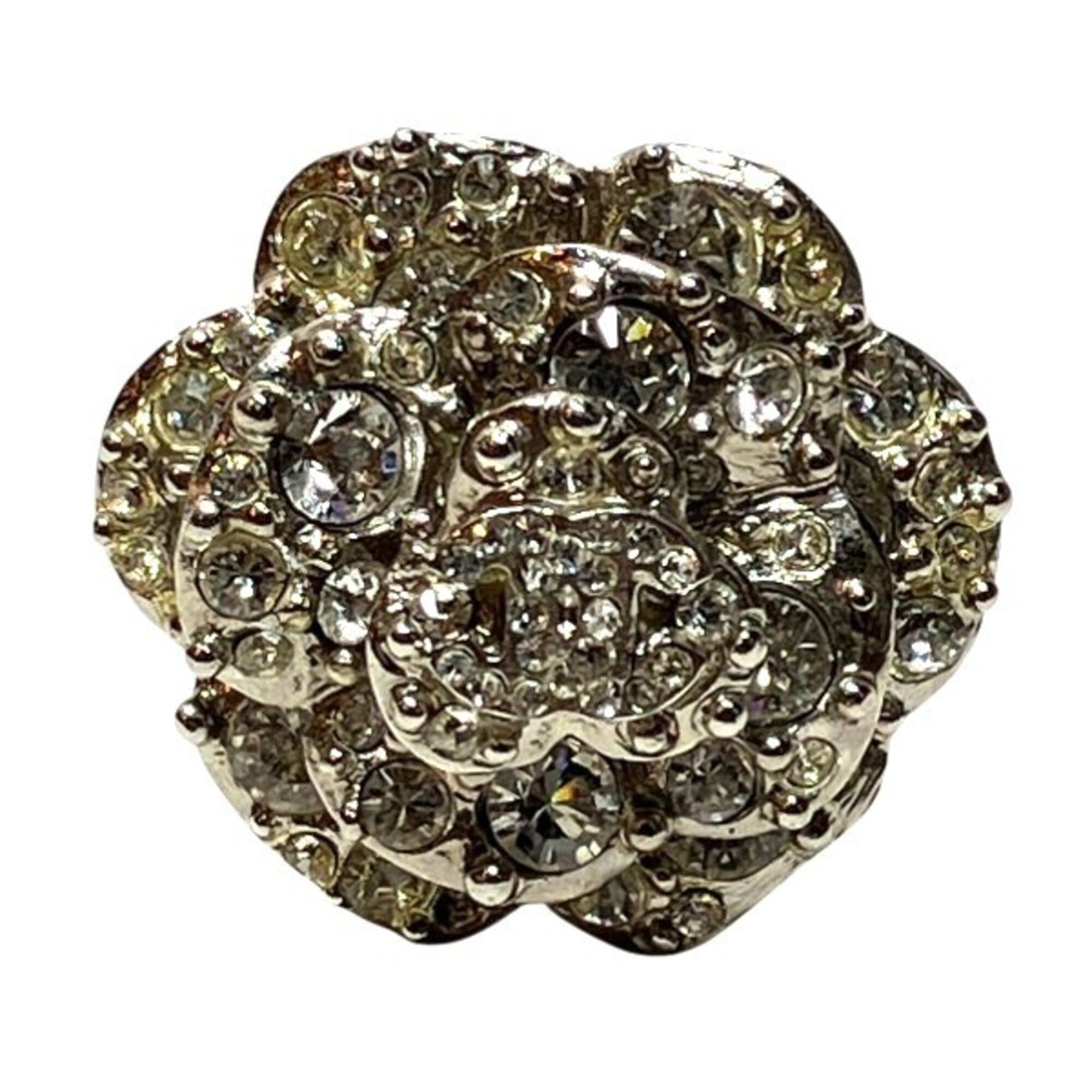 Chanel Chanel Camellia B13P Light Stone Ring - Women's Accessory Size ONE SIZE - 1 Thumbnail