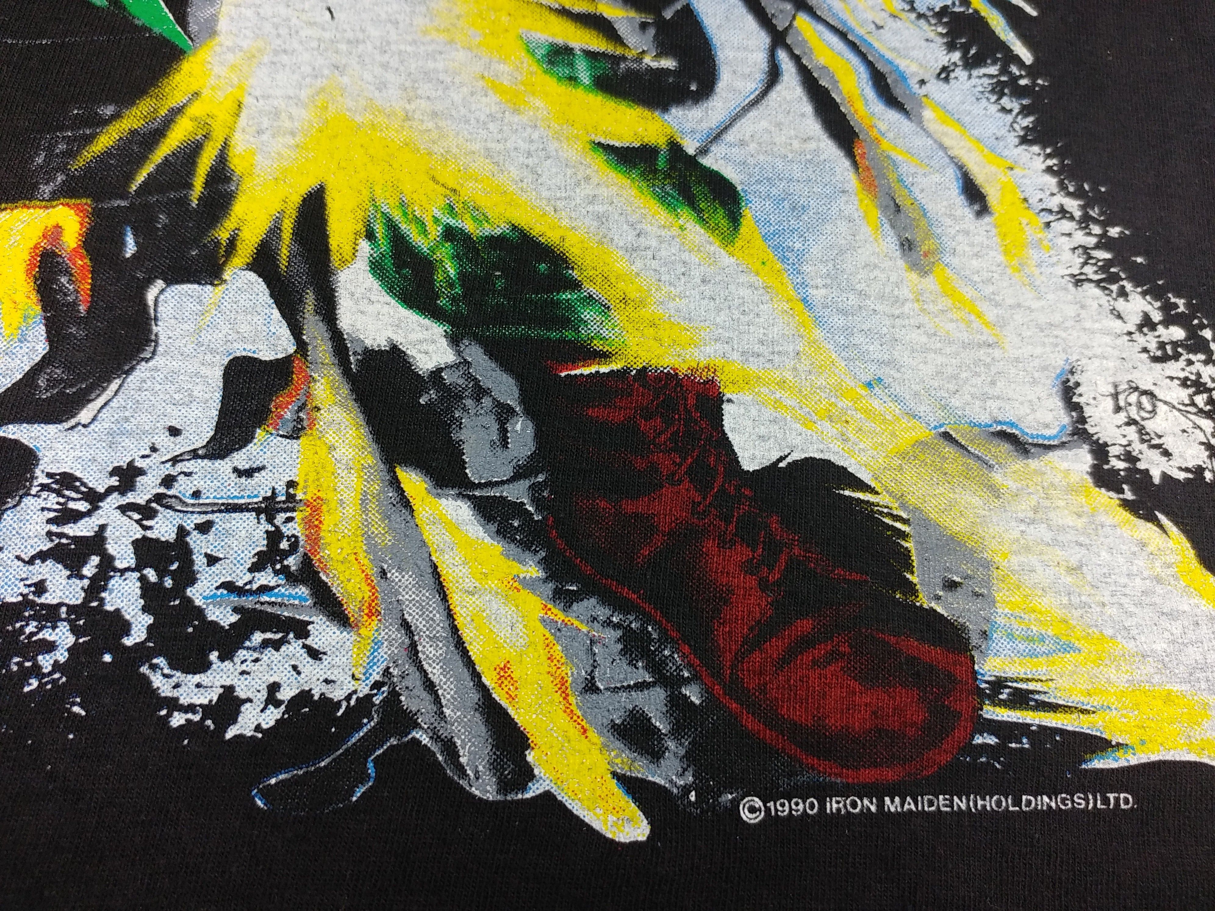 Vintage Vintage Iron Maiden T-Shirt 1990 No Prayer On The Road L Size US L / EU 52-54 / 3 - 11 Thumbnail