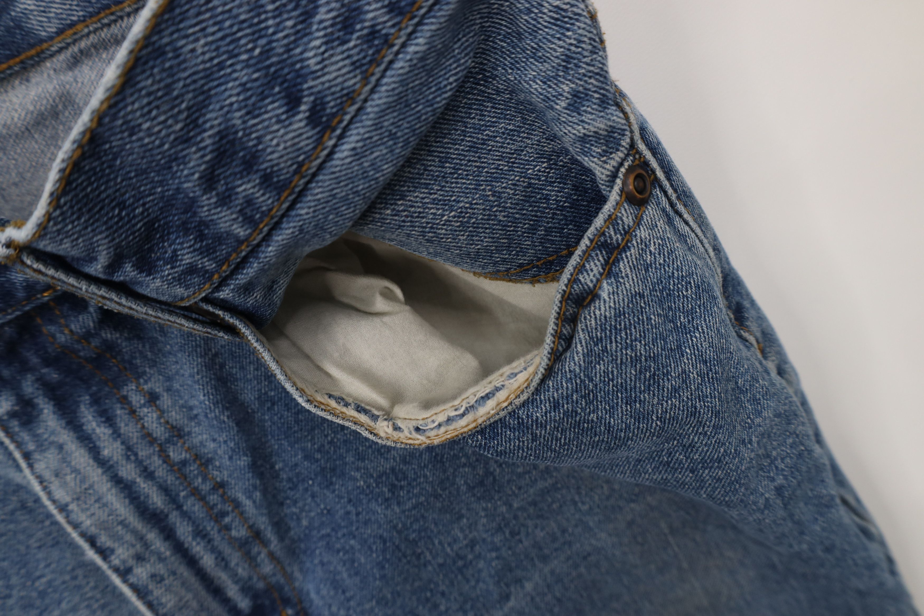 Vintage Vintage 90s Streetwear Wide Leg Denim Jeans Blue Cotton Size US 34 / EU 50 - 8 Thumbnail