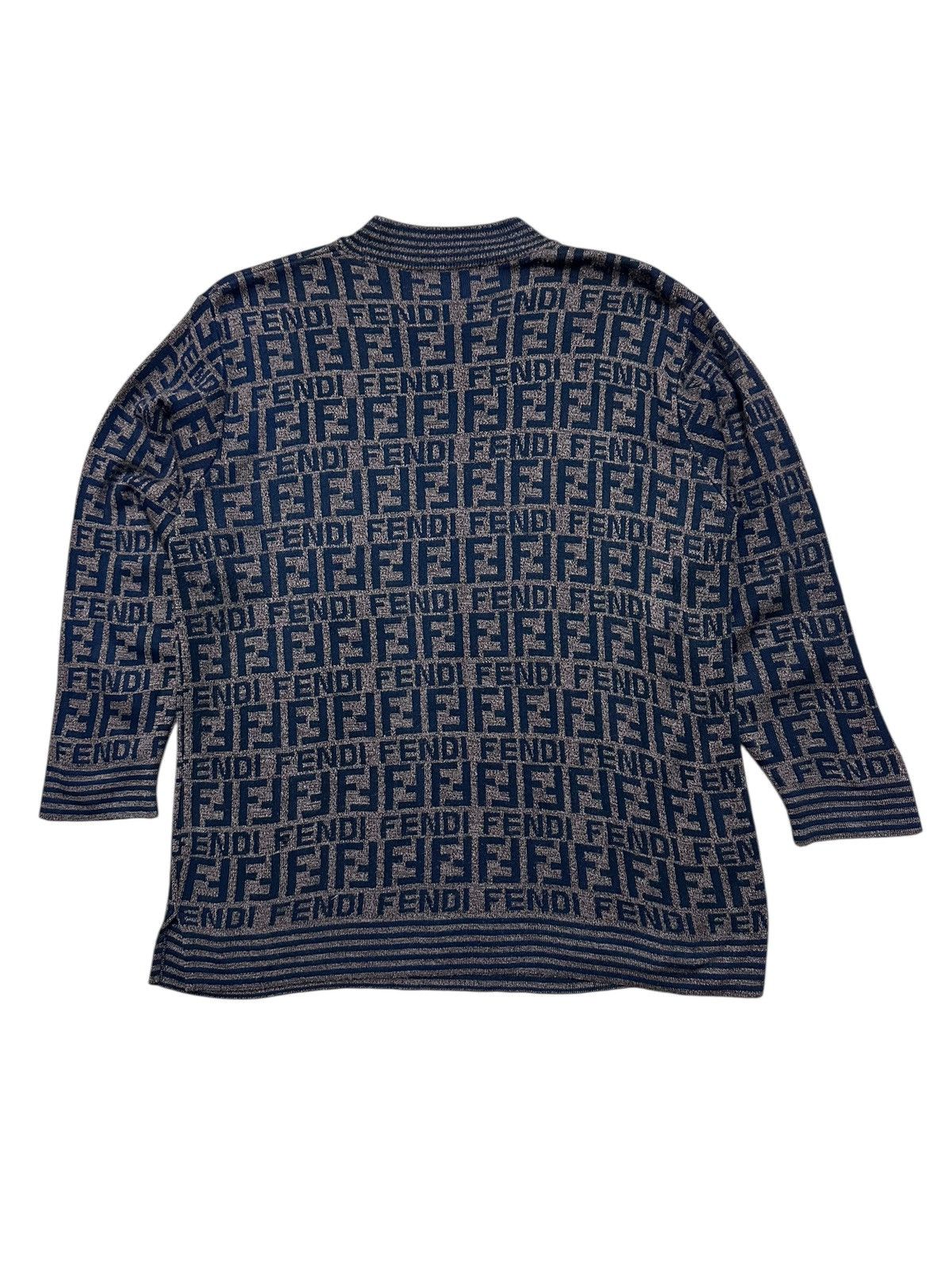 Vintage Vintage 90s Fendi Zucca Monogram Sweaters Size US M / EU 48-50 / 2 - 2 Thumbnail