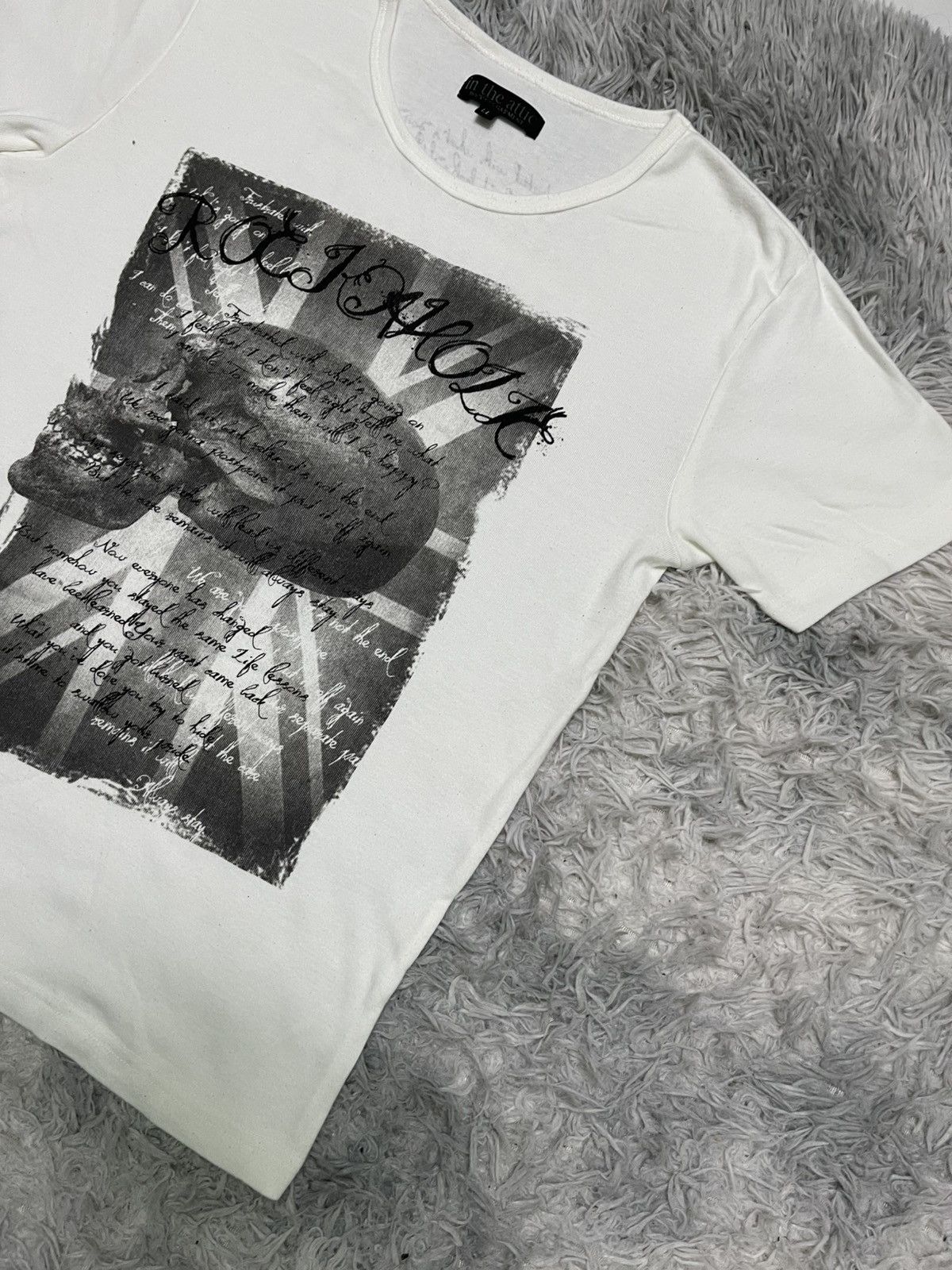 In The Attic × Japanese Brand 2000s IN THE ATTICS ROCKAHOLIC GOTHIC TSHIRT Size US L / EU 52-54 / 3 - 4 Thumbnail
