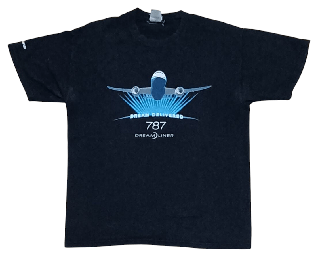 Aviator Nation VINTAGE Y2K BOEING 787 DREAMLINER SHIRT Size US L / EU 52-54 / 3 - 1 Thumbnail