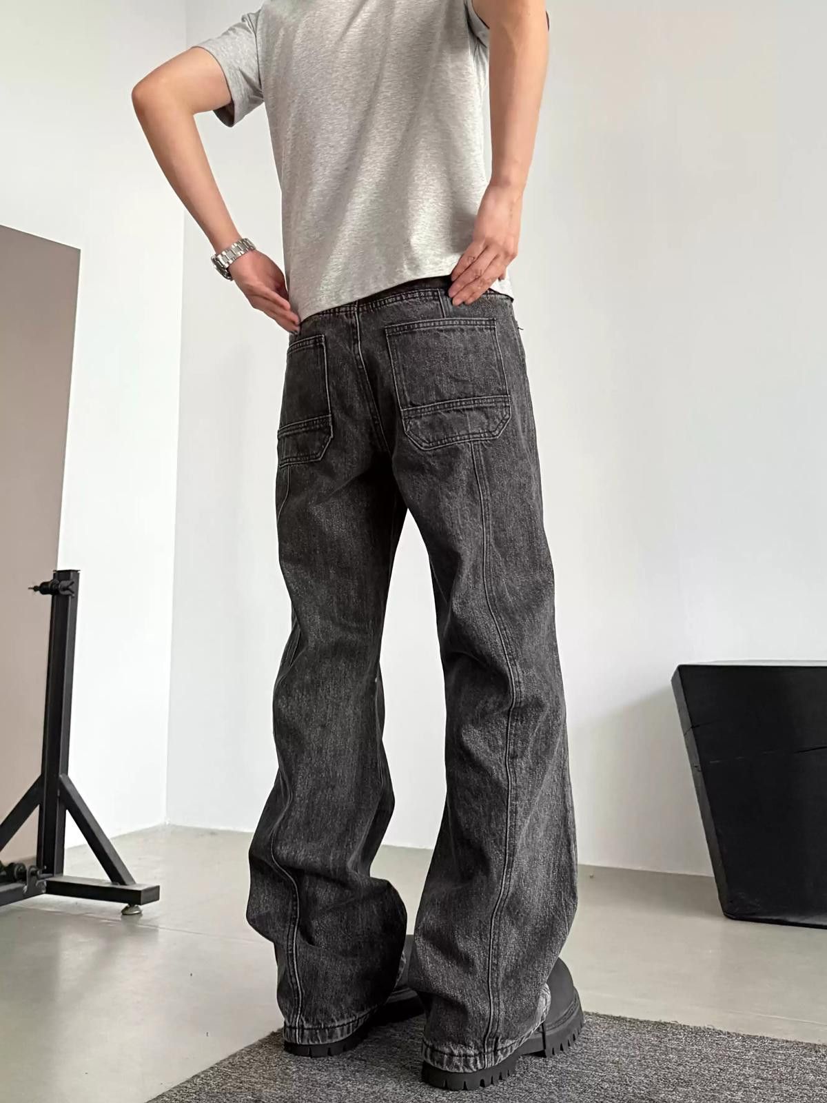 Vintage Vintage Wash Micro-Elastic Flared Jeans Size US 32 / EU 48 - 3 Thumbnail