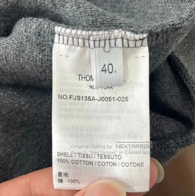 Thom Browne Thom Browne Gray Short Sleeve Women’s Tee . Size XS / US 0-2 / IT 36-38 - 5 Thumbnail