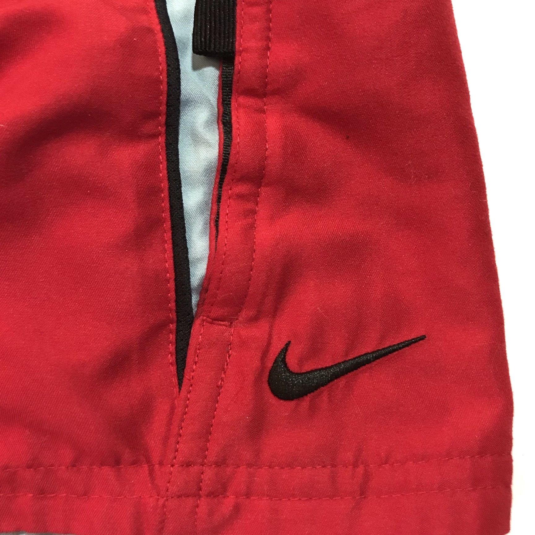Nike Nike Mens Lined Swim Trunks Bottom M Beach Trunks Red Blue 100% Polyester Elastic Waist Lightweight Regular Beach Sports Shorts Size US 31 - 3 Thumbnail